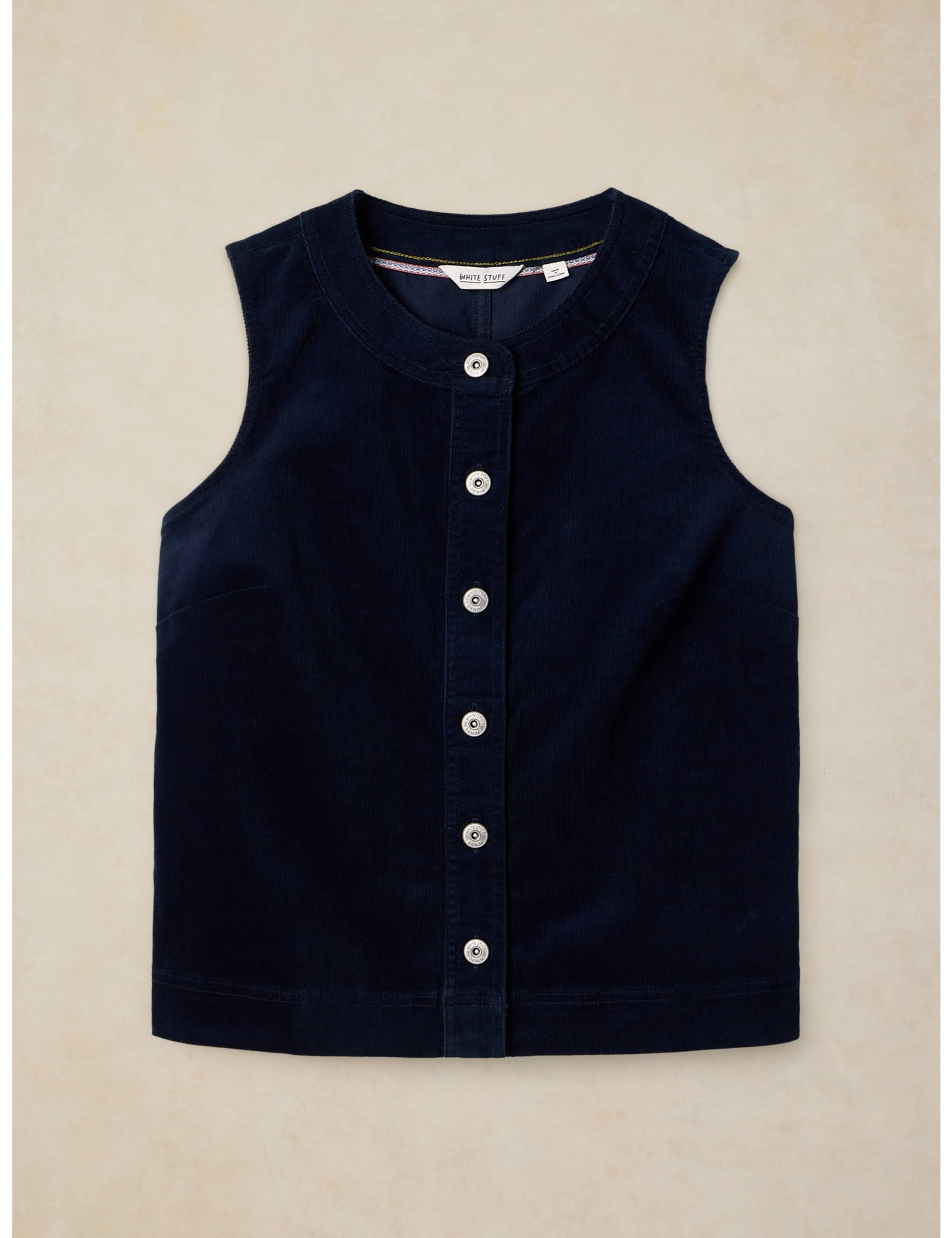 Cotton Rich V Neck Waistcoat 2 of 6