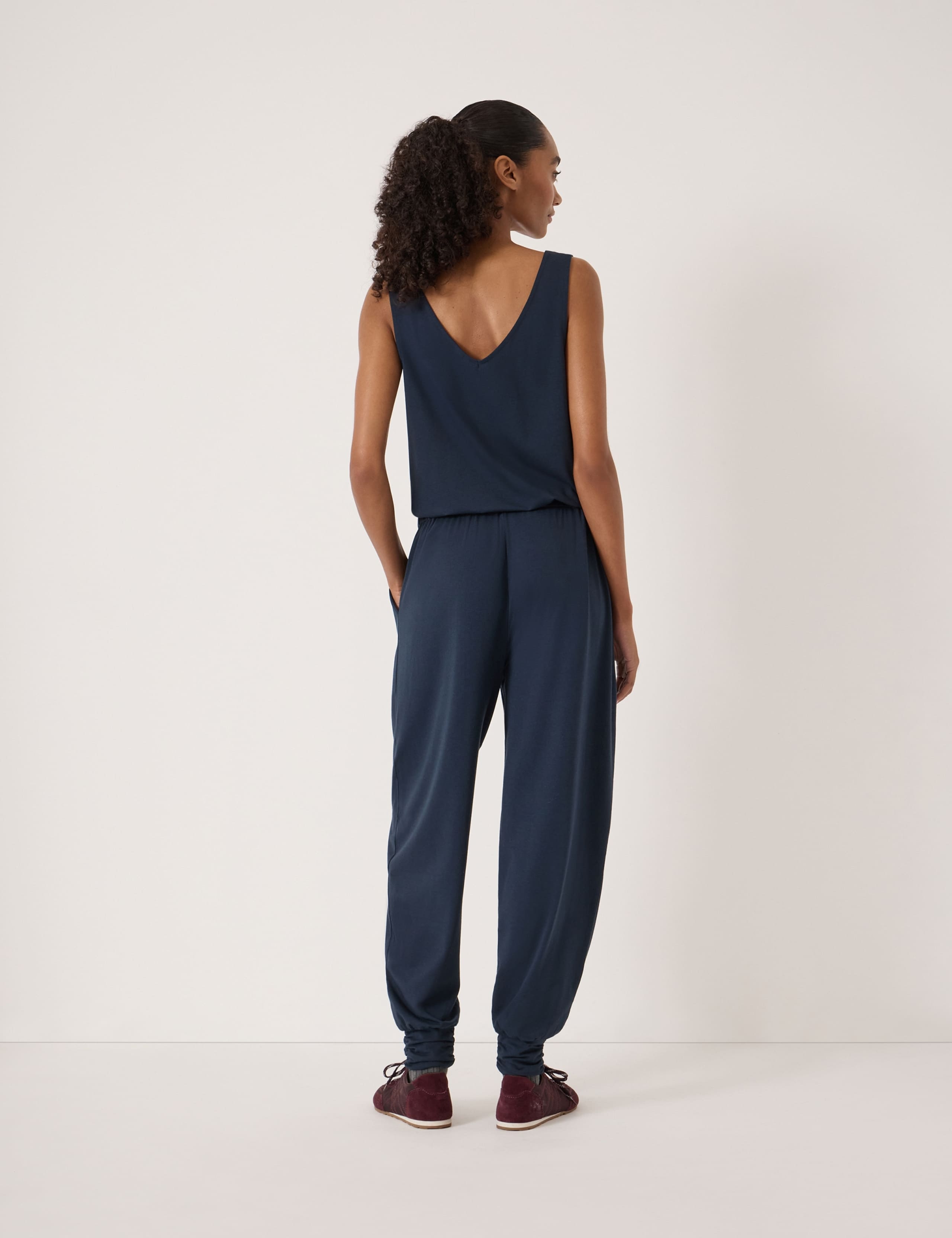 Jersey Sleeveless Harem Jumpsuit 3 of 5