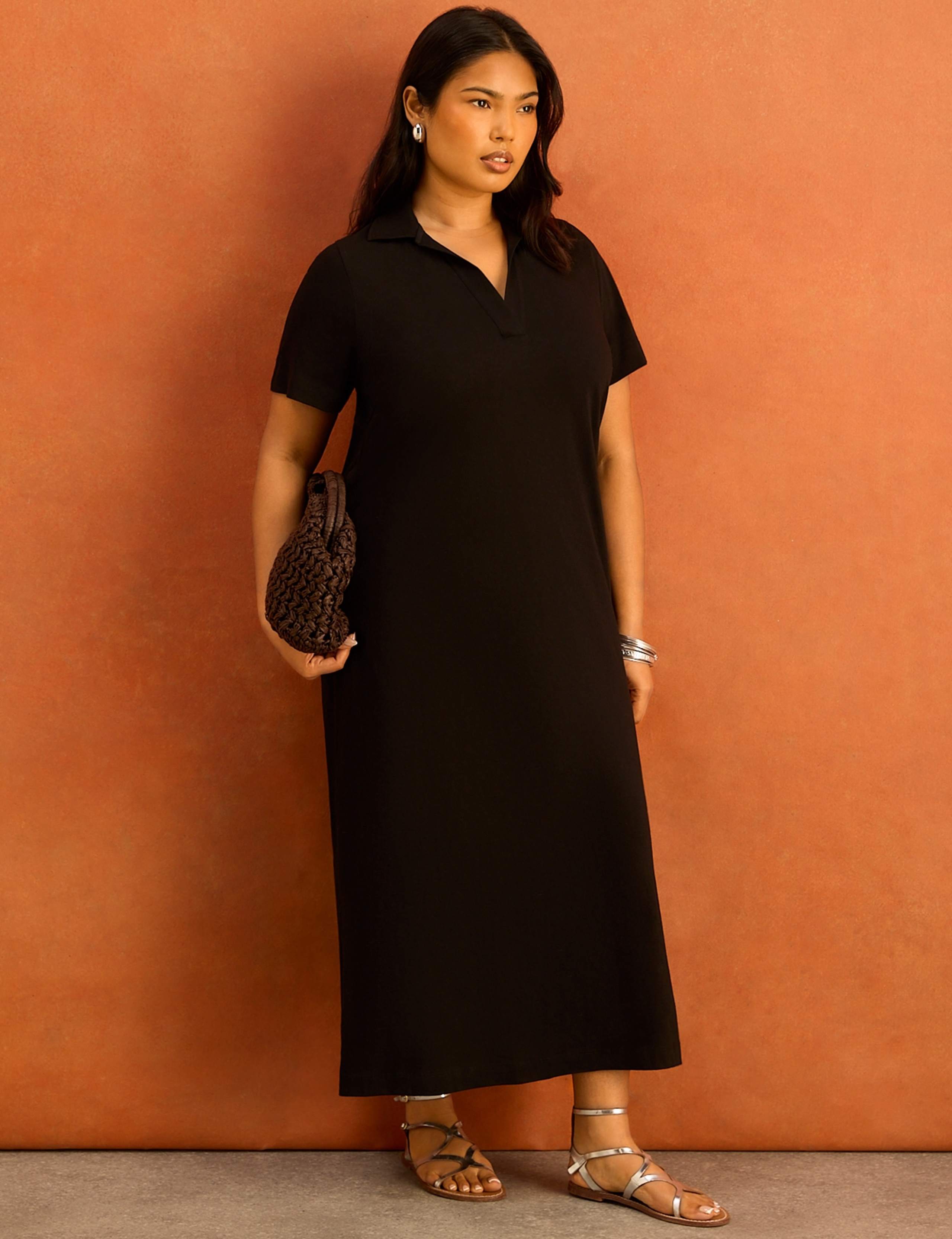 Pure Cotton Maxi T-Shirt Dress 2 of 5
