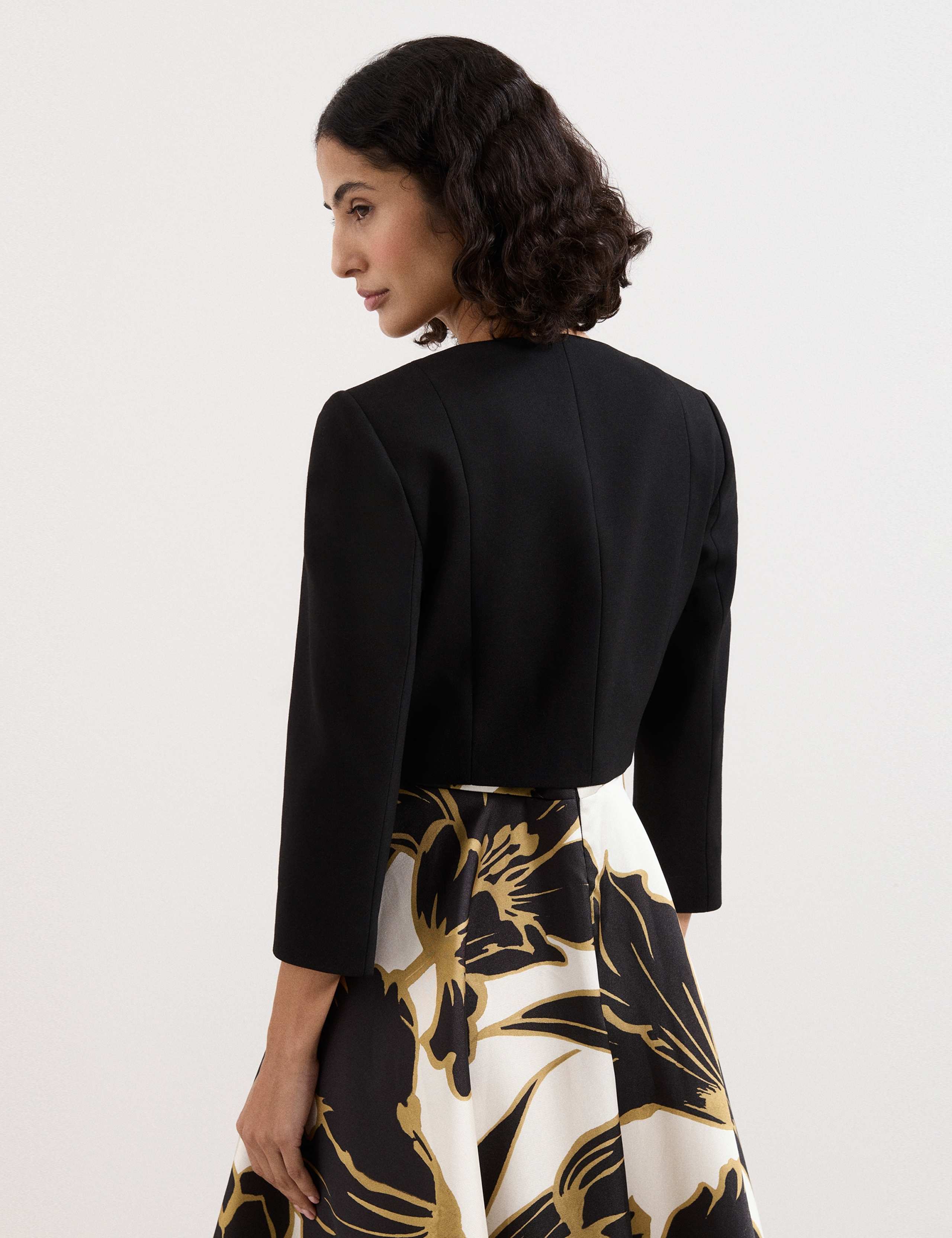 Square Neck Lightweight Cropped Jacket 4 of 6