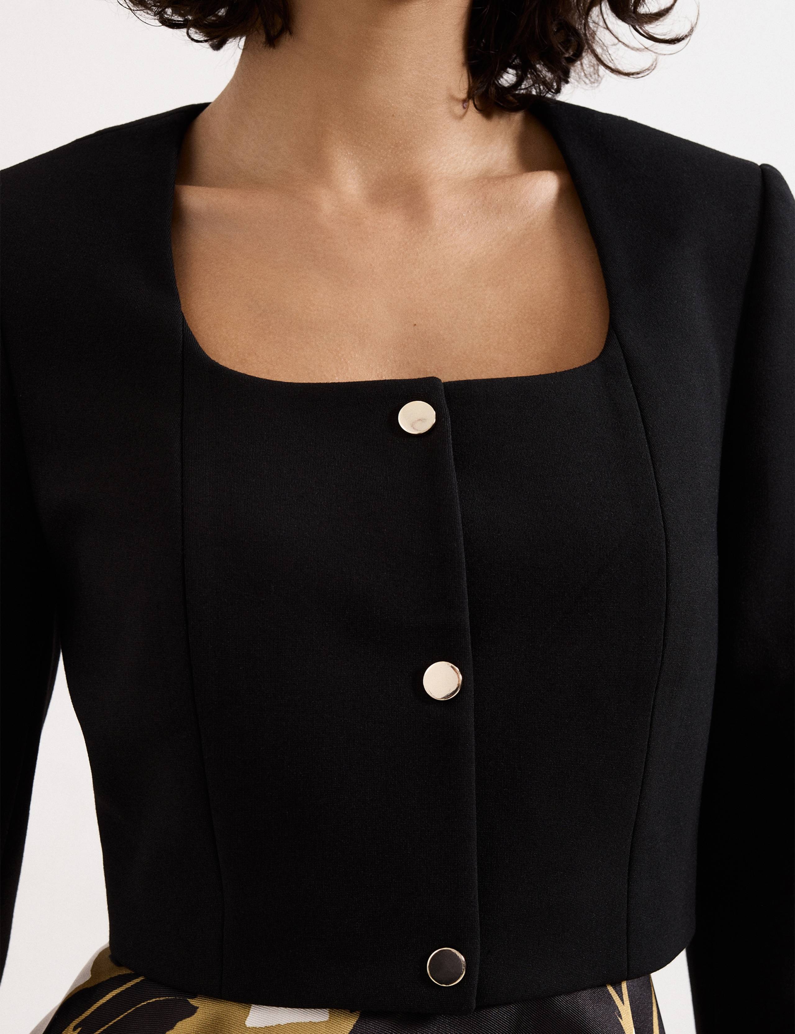 Square Neck Lightweight Cropped Jacket 6 of 6