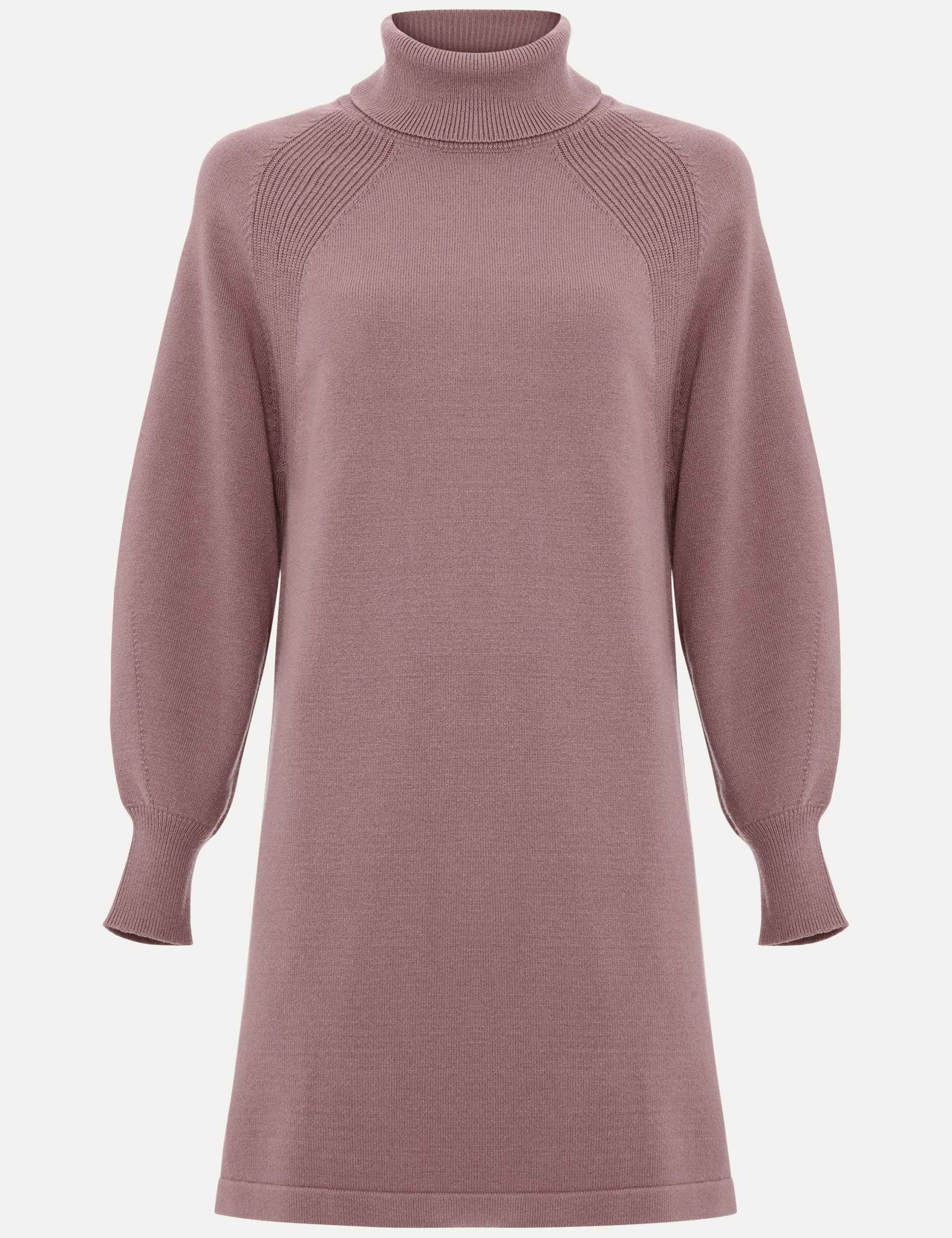 Funnel Neck Mini Jumper Dress 2 of 6