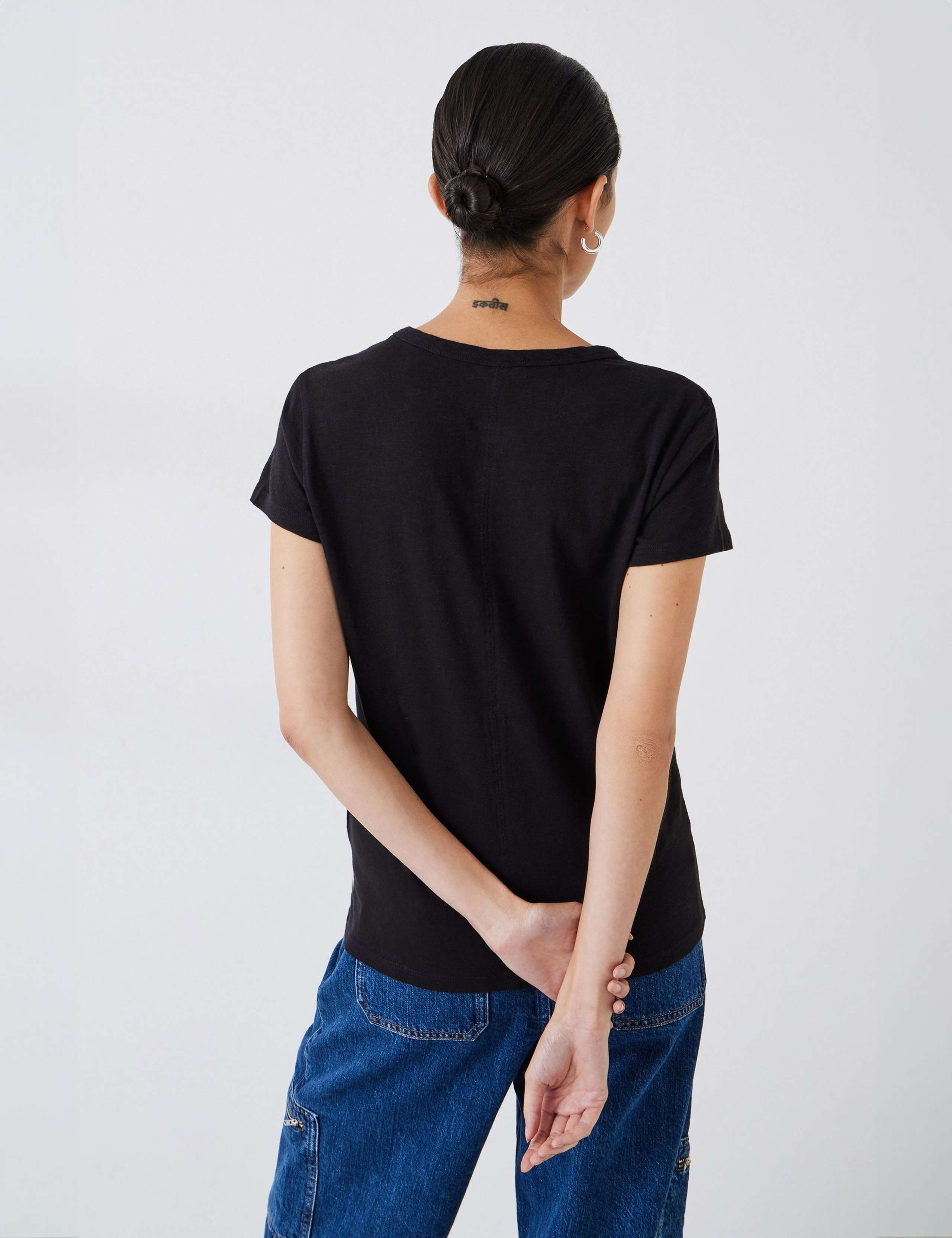 Pure Cotton Crew Neck Slim Fit T-Shirt 4 of 5