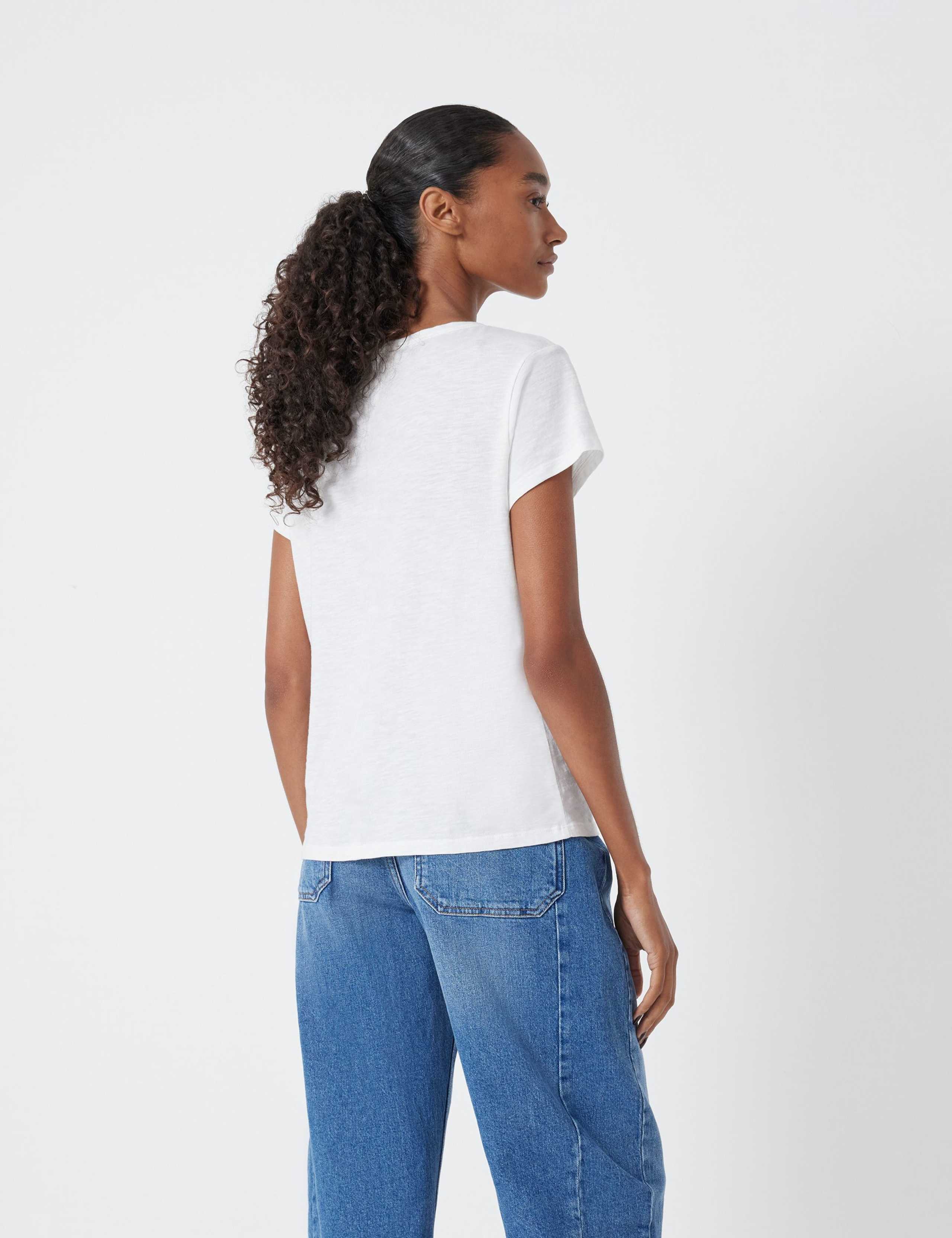 Pure Cotton Crew Neck Slim Fit T-Shirt 4 of 5