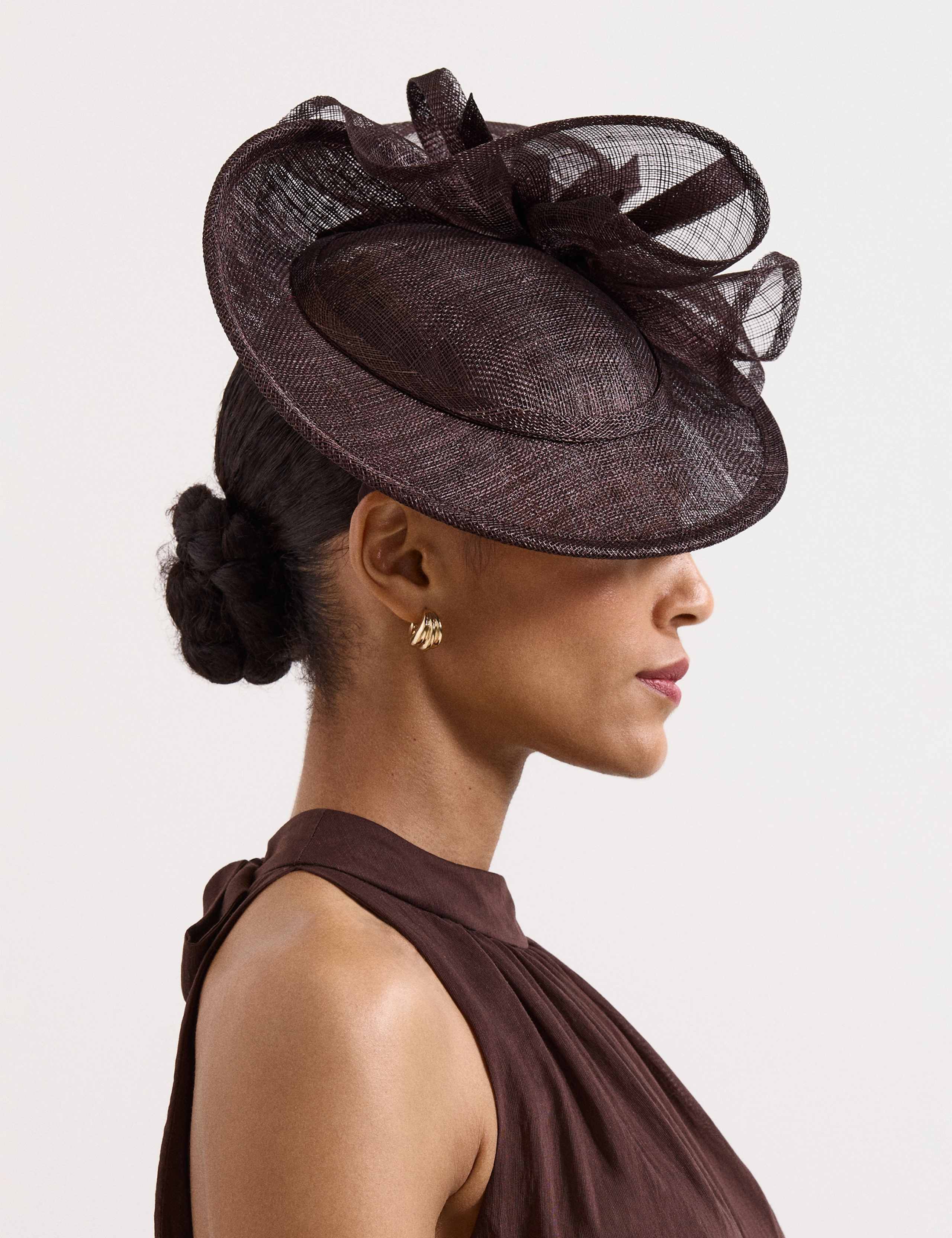 Twist Back Ruffle Disc Fascinator 3 of 6