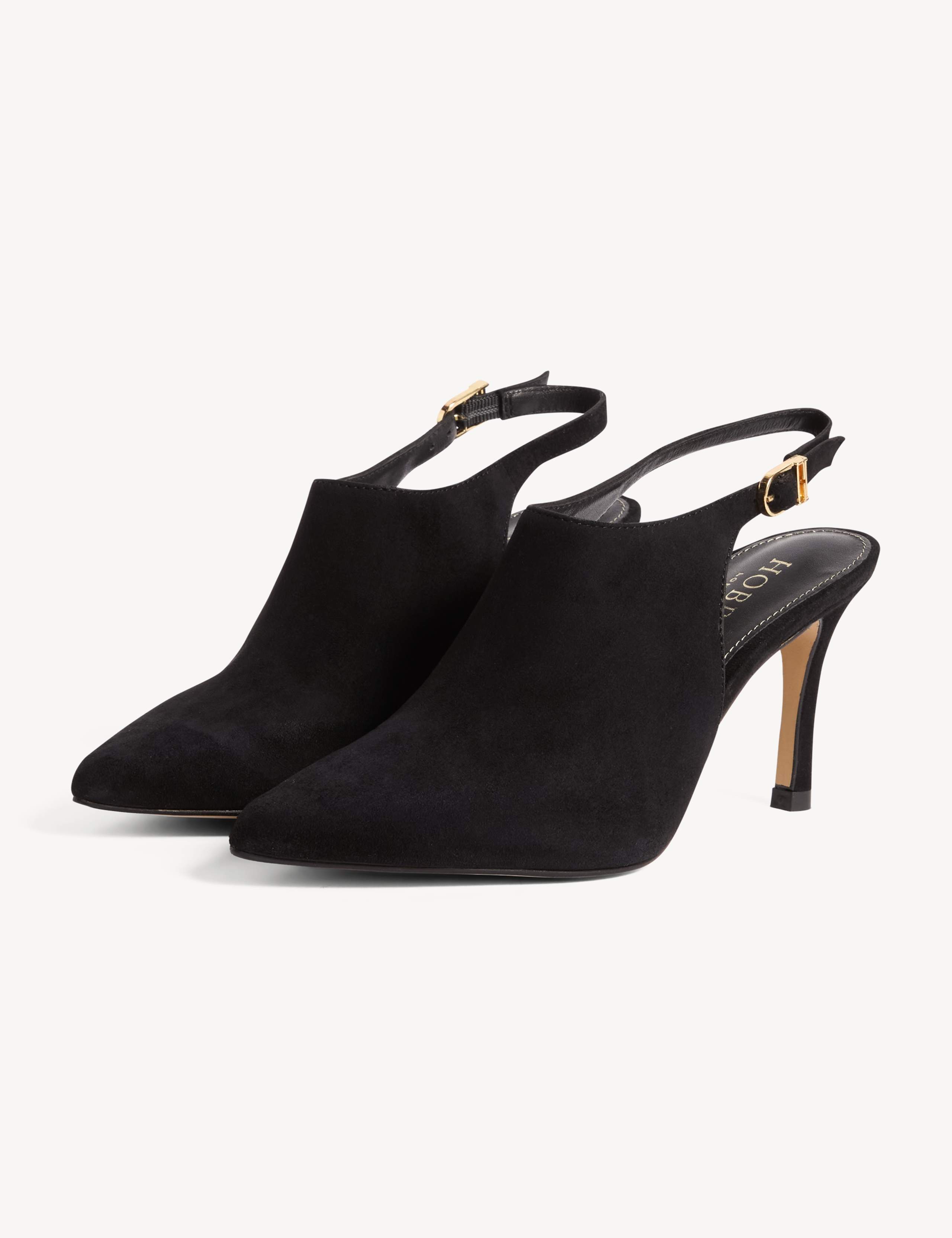 Suede Stiletto Heel Pointed Slingback Sandals 5 of 6