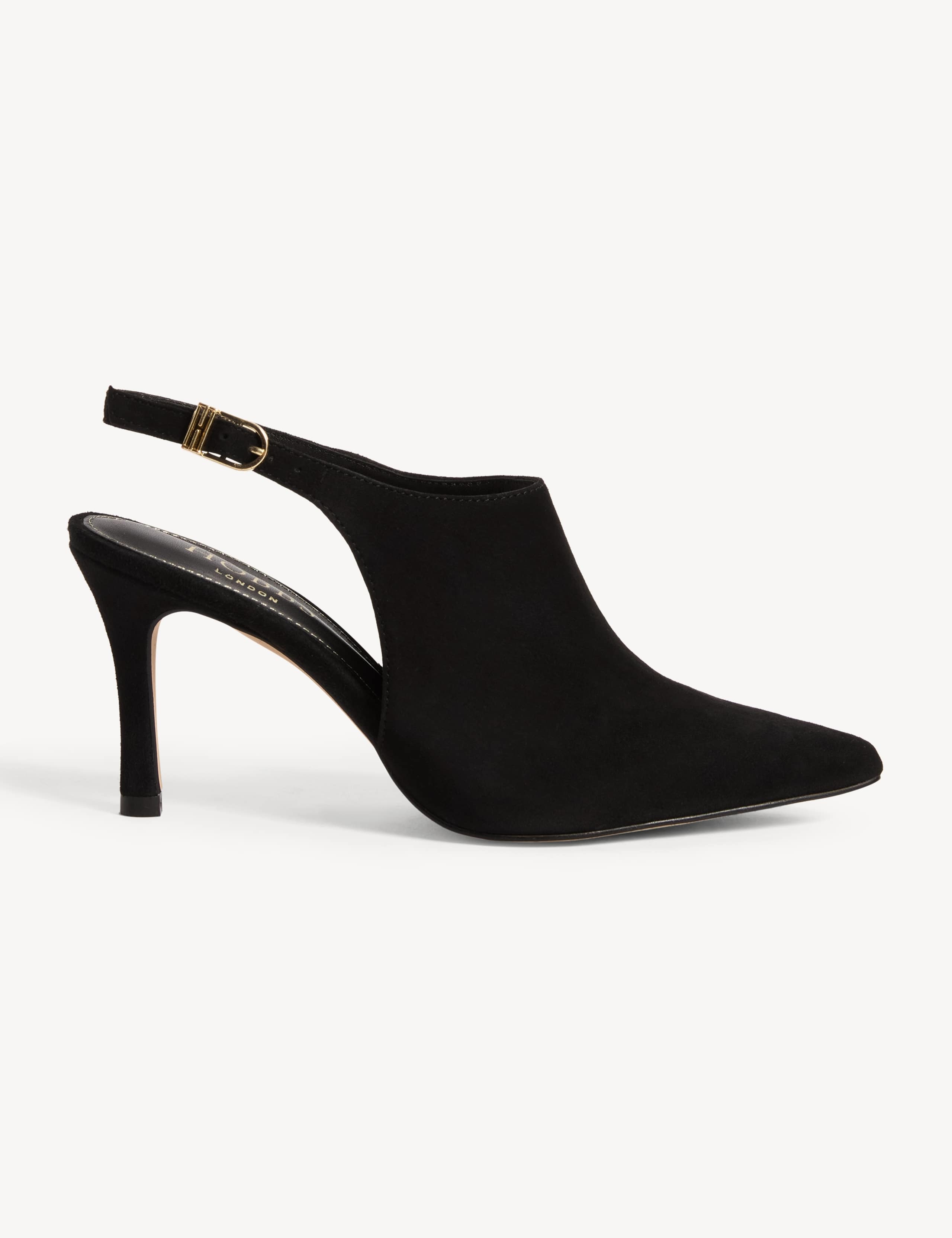 Suede Stiletto Heel Pointed Slingback Sandals 2 of 6