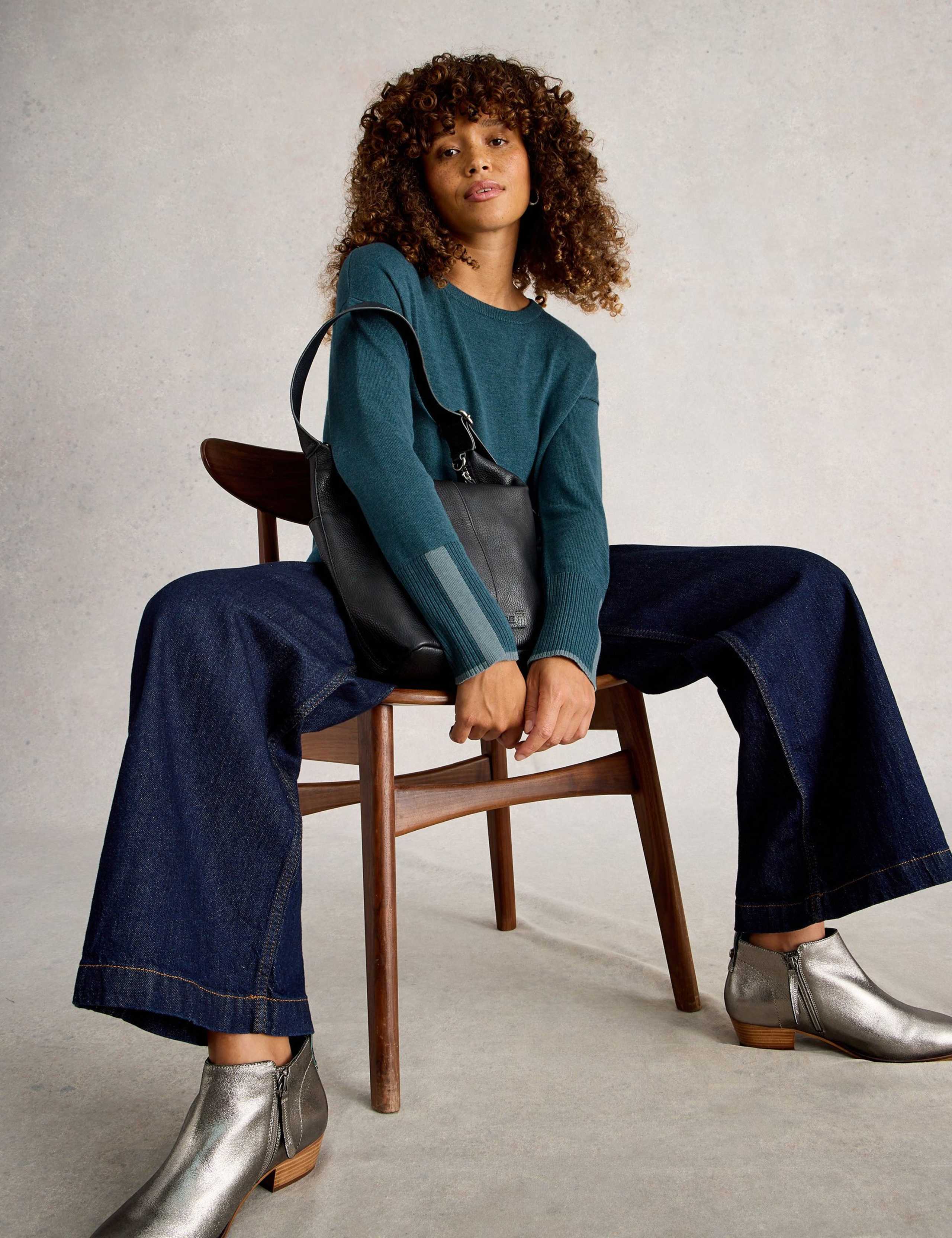 Cotton Blend Contrast Detail Jumper 3 of 6