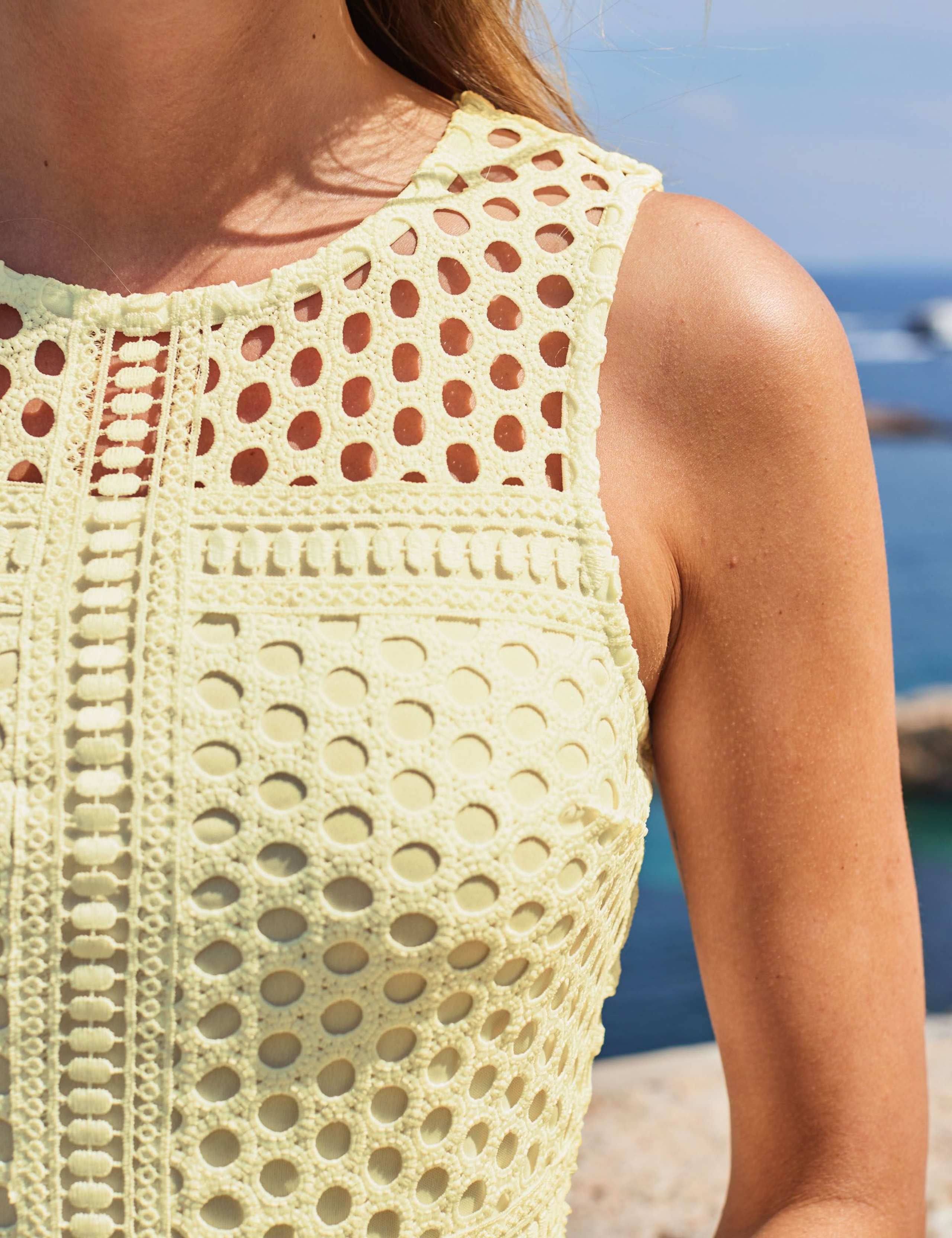 Lace Crew Neck Mini Shift Dress 5 of 5