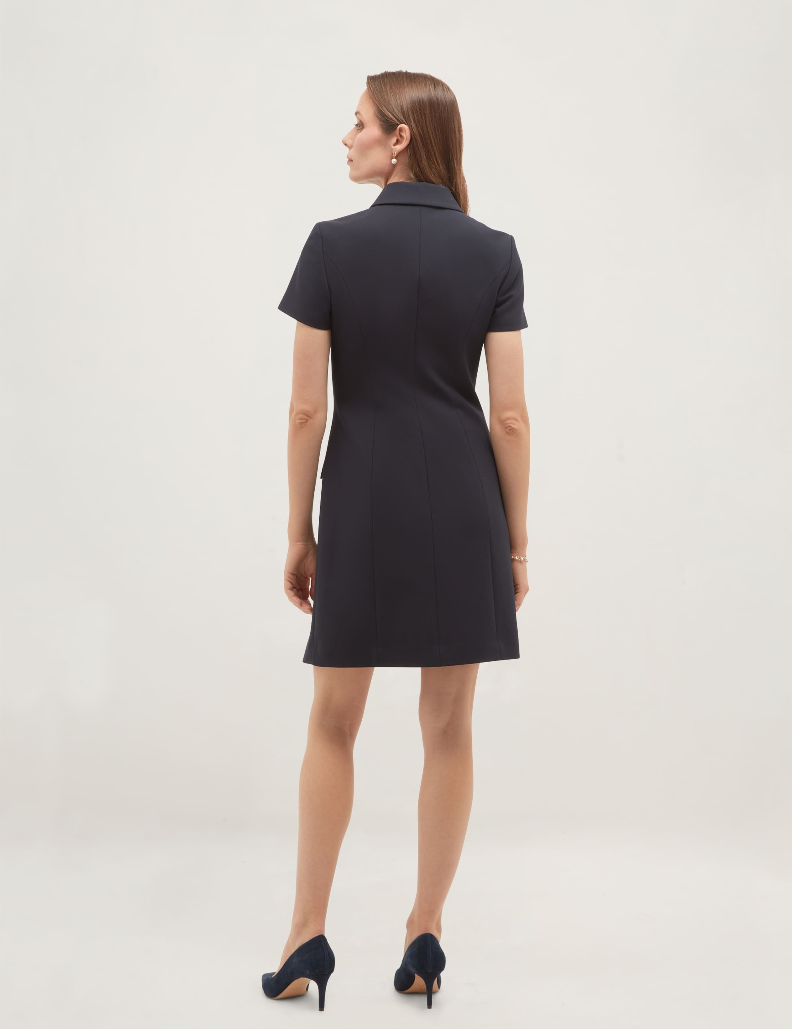 Button Detail Mini Shift Dress 3 of 5