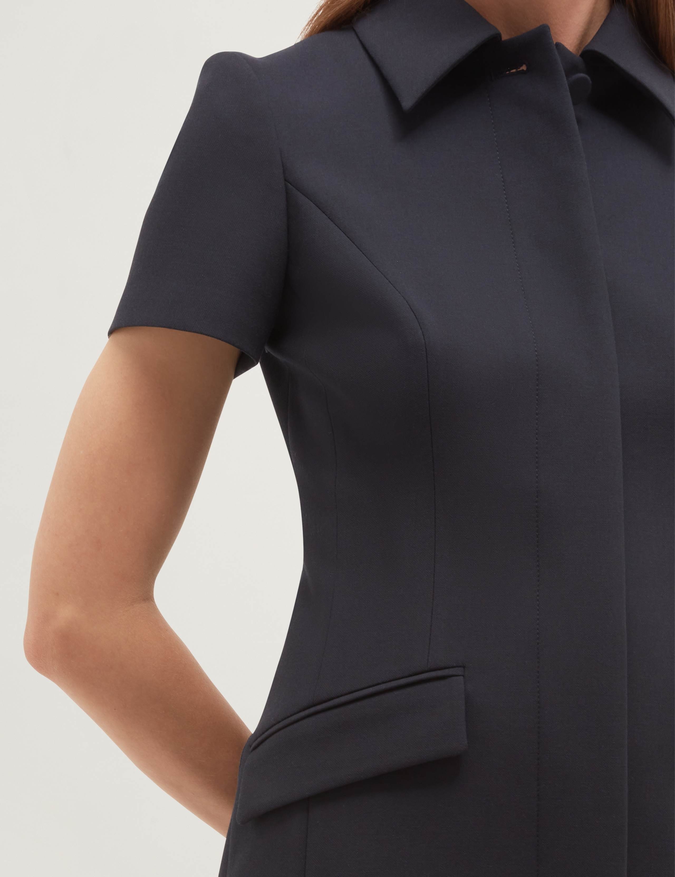Button Detail Mini Shift Dress 5 of 5