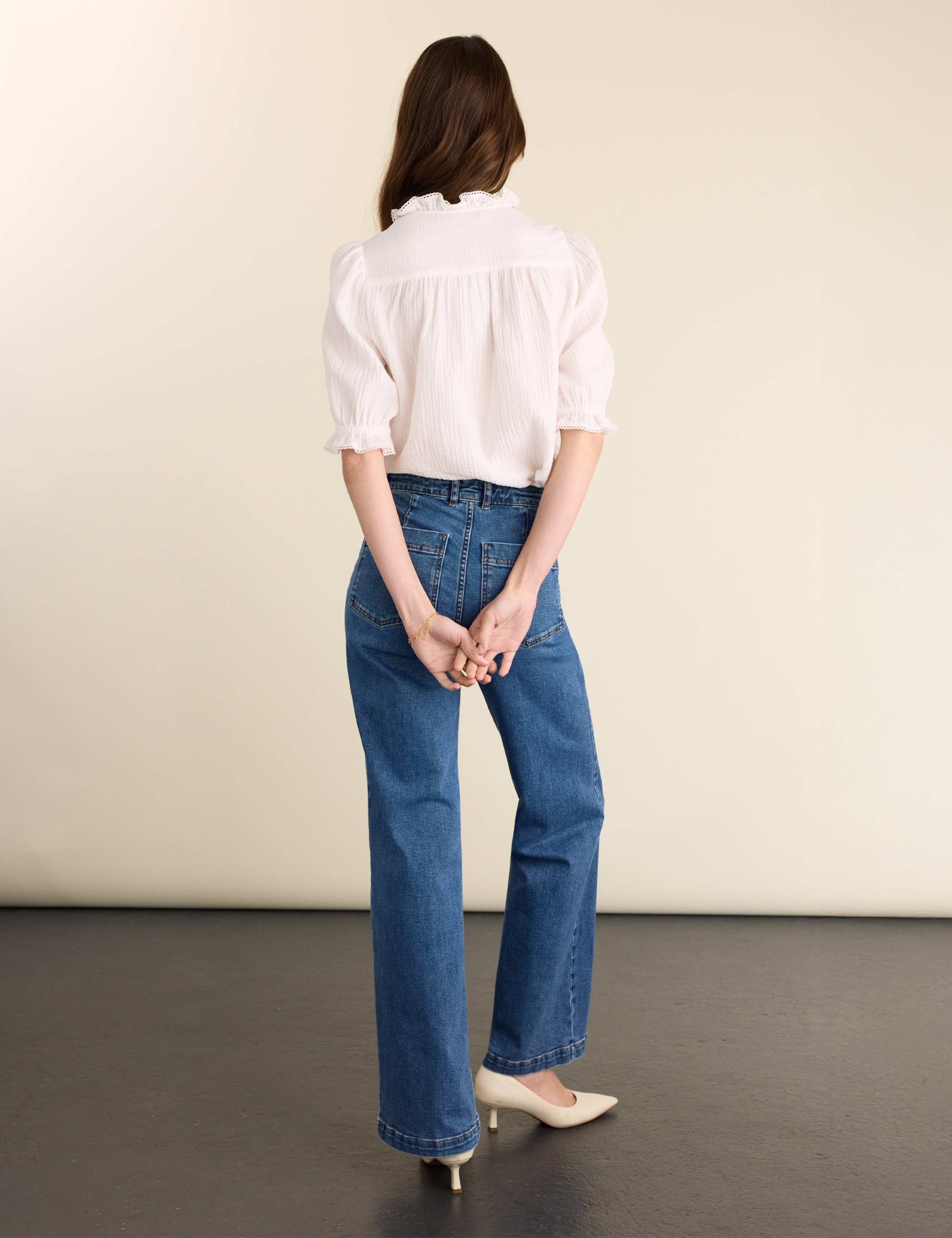 Pure Cotton Collared Blouse 3 of 5