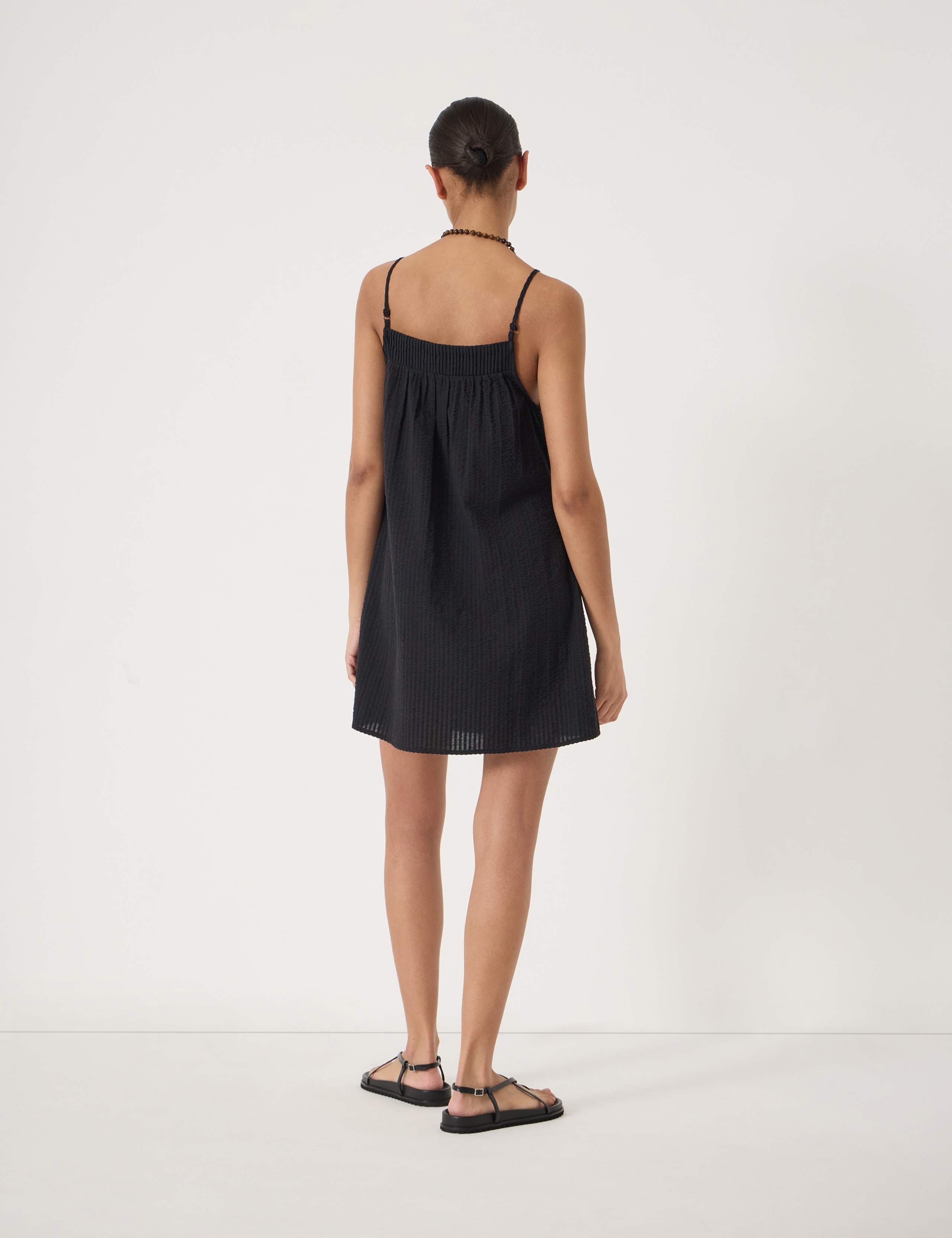 Pure Cotton Square Neck Mini Beach Dress 2 of 4