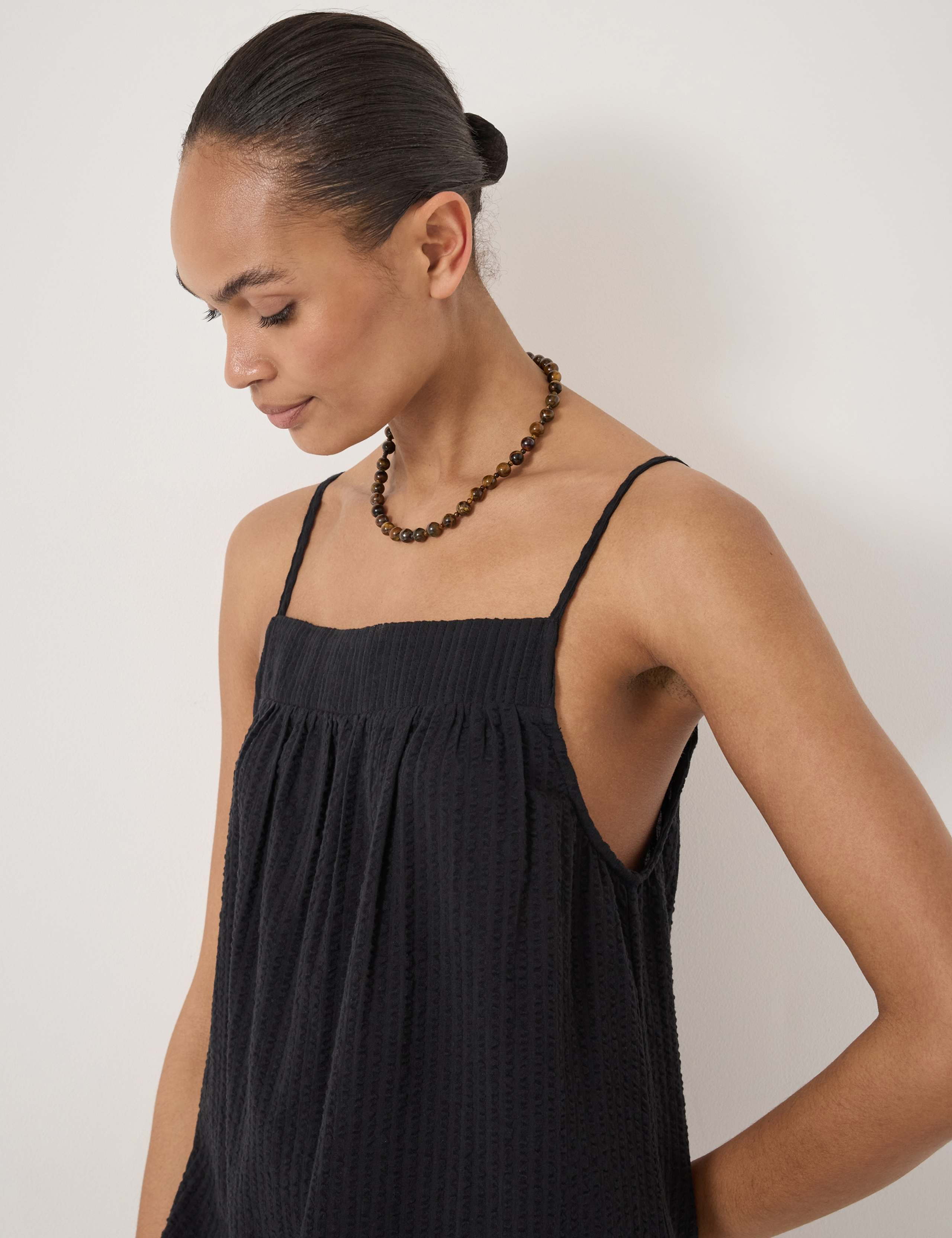 Pure Cotton Square Neck Mini Beach Dress 3 of 4