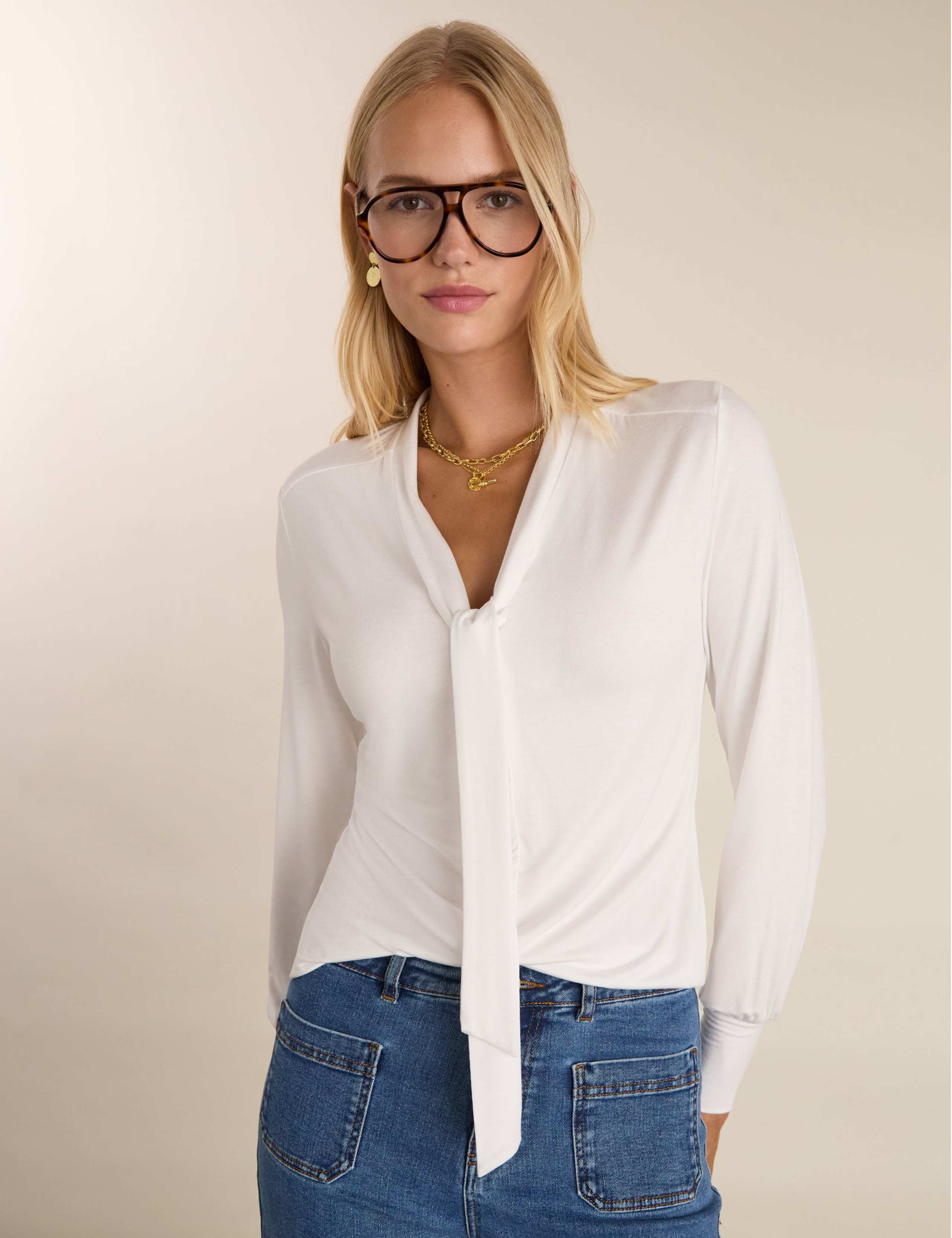 Tie Neck Blouse 5 of 5