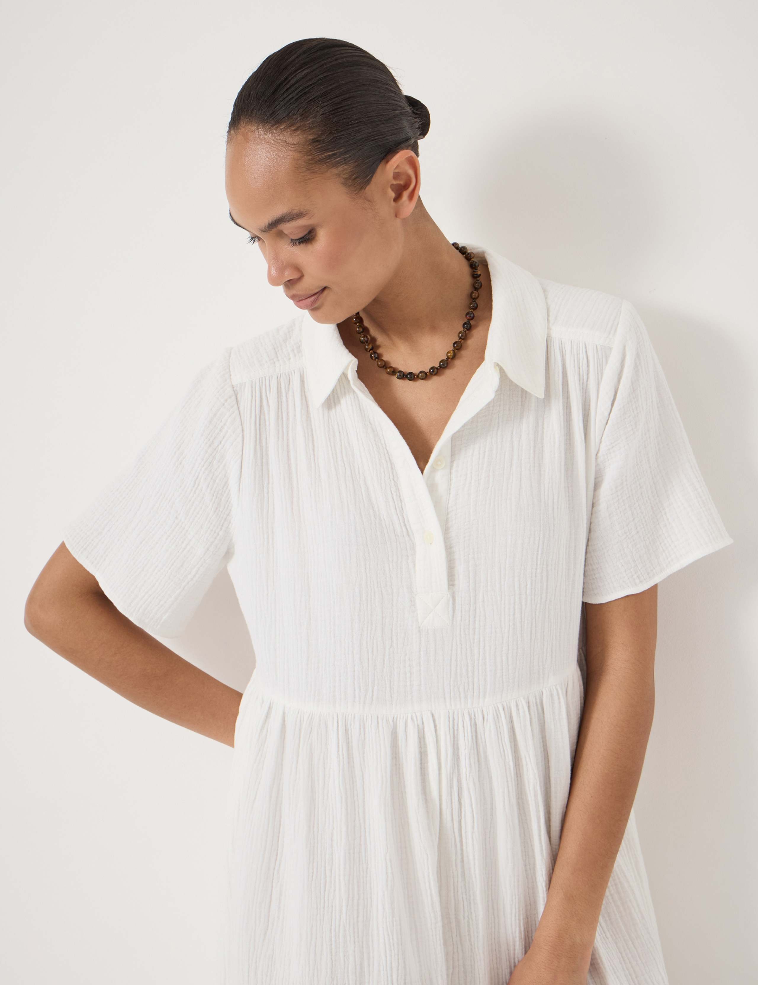 Pure Cotton Mini Shirt Dress 3 of 5