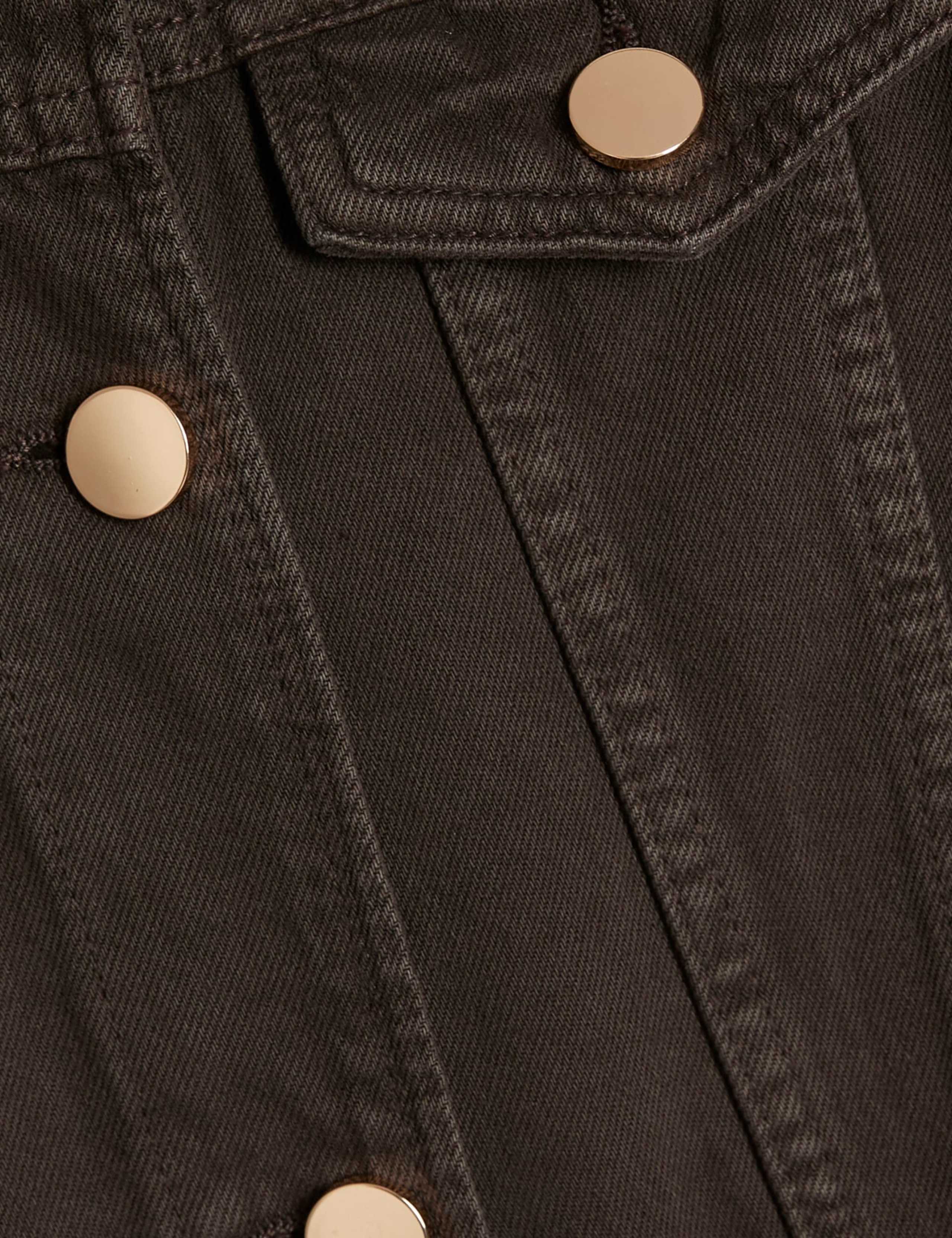 Denim Button Up Mini Swing Dress 5 of 6