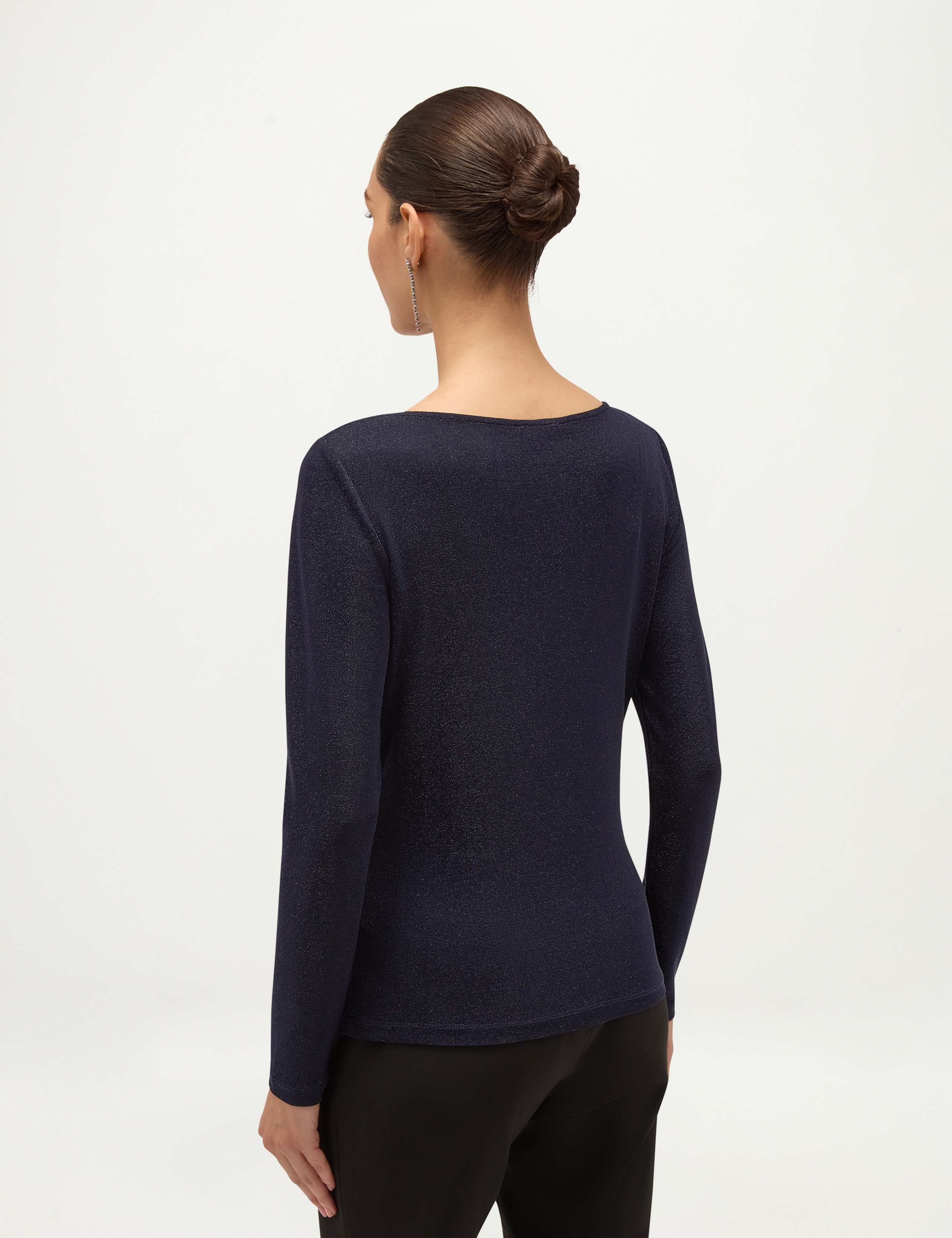 Sparkly Slash Neck Regular Fit Top 6 of 6