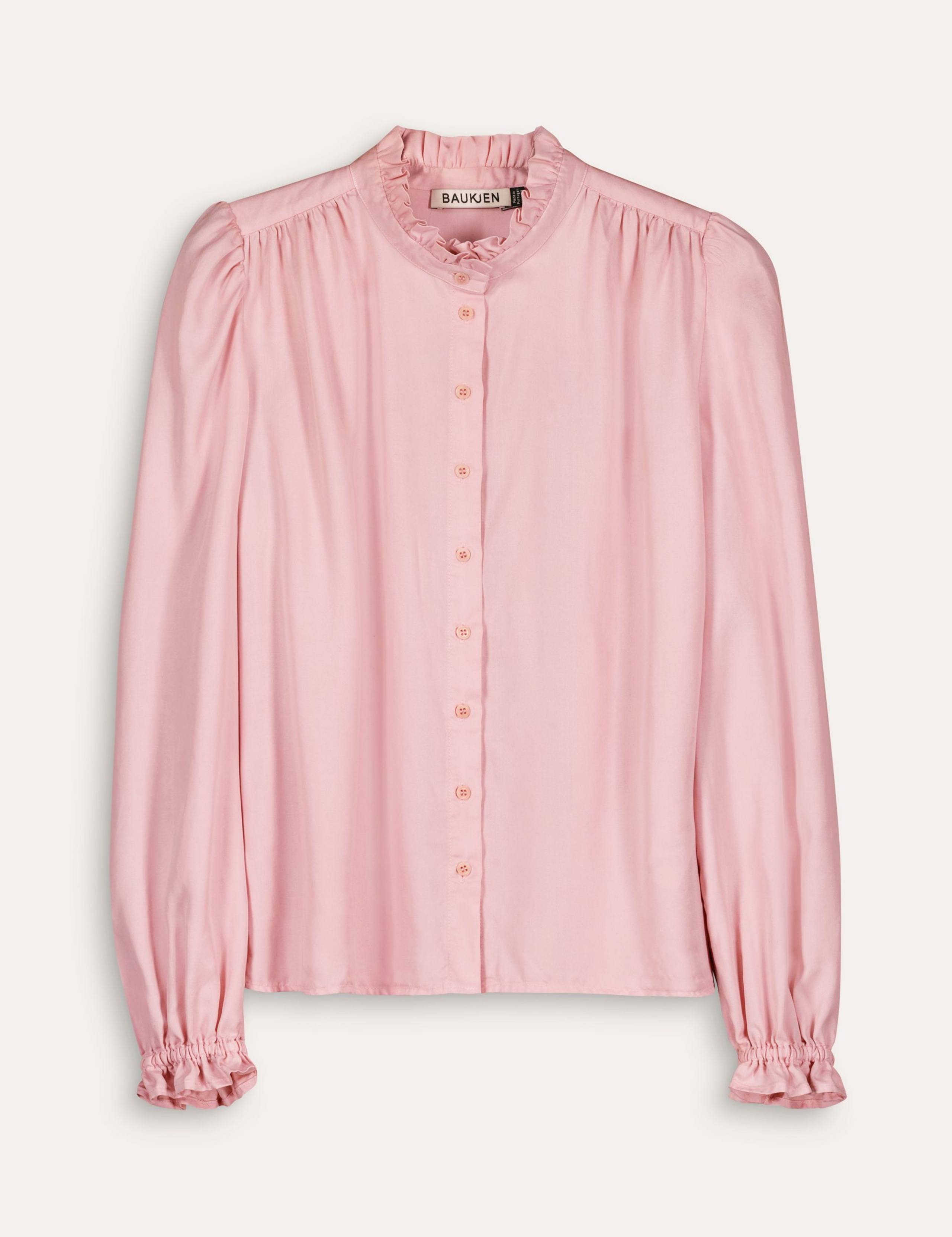 Pure Lyocell Frill Neck Blouse 2 of 5