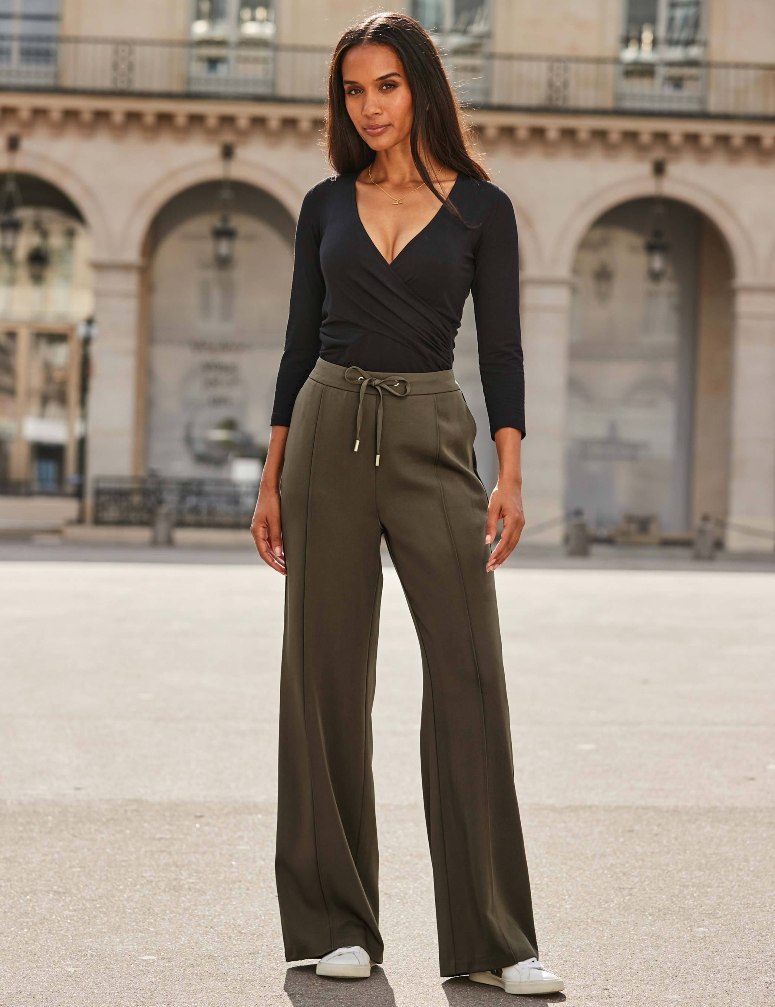 Side Stripe Drawstring Wide Leg Trousers 4 of 7