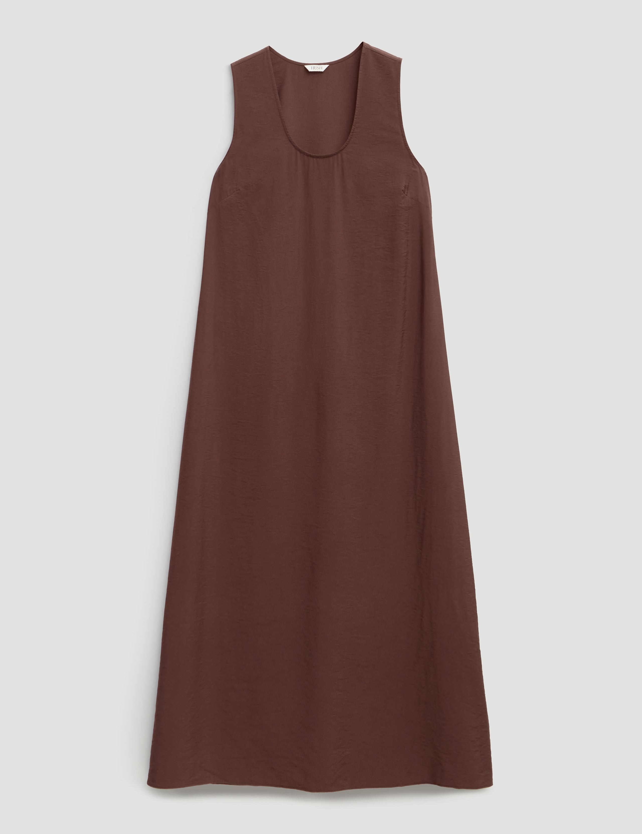 Cotton Rich Scoop Neck Midi Waisted Dress 2 of 4