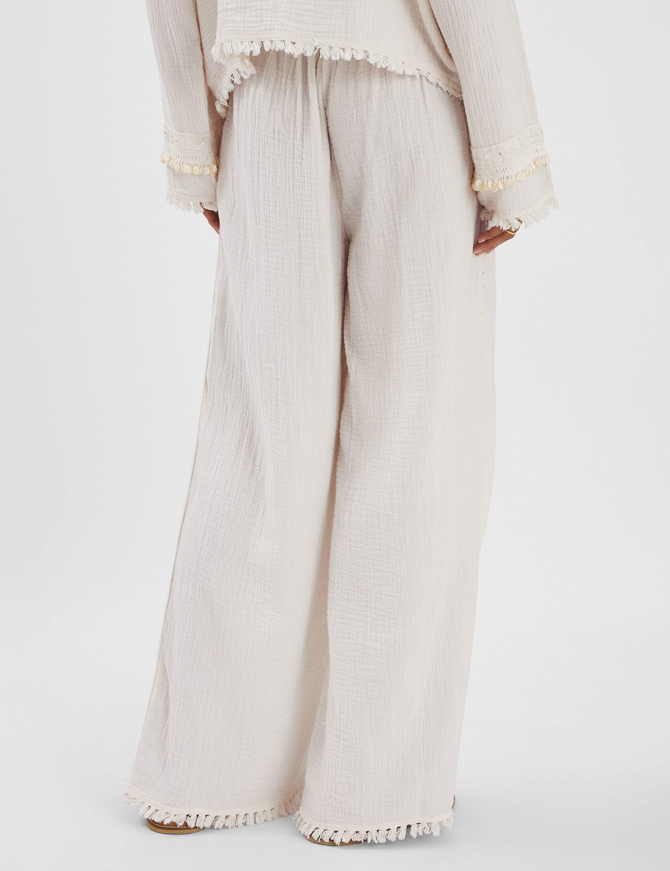 Pure Cotton Beach Trousers 3 of 4
