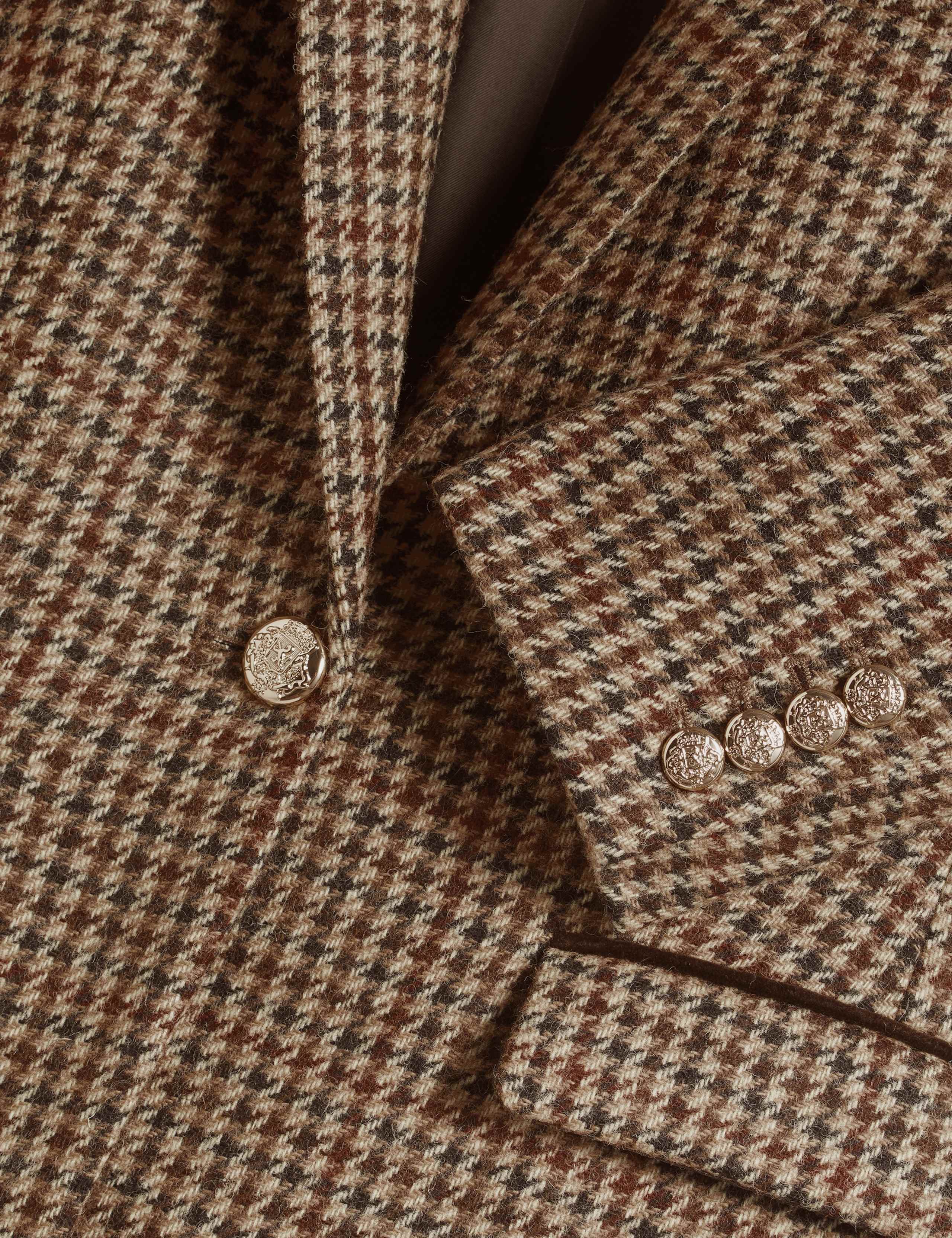 Pure Wool Checked Short Jacket 8 of 8