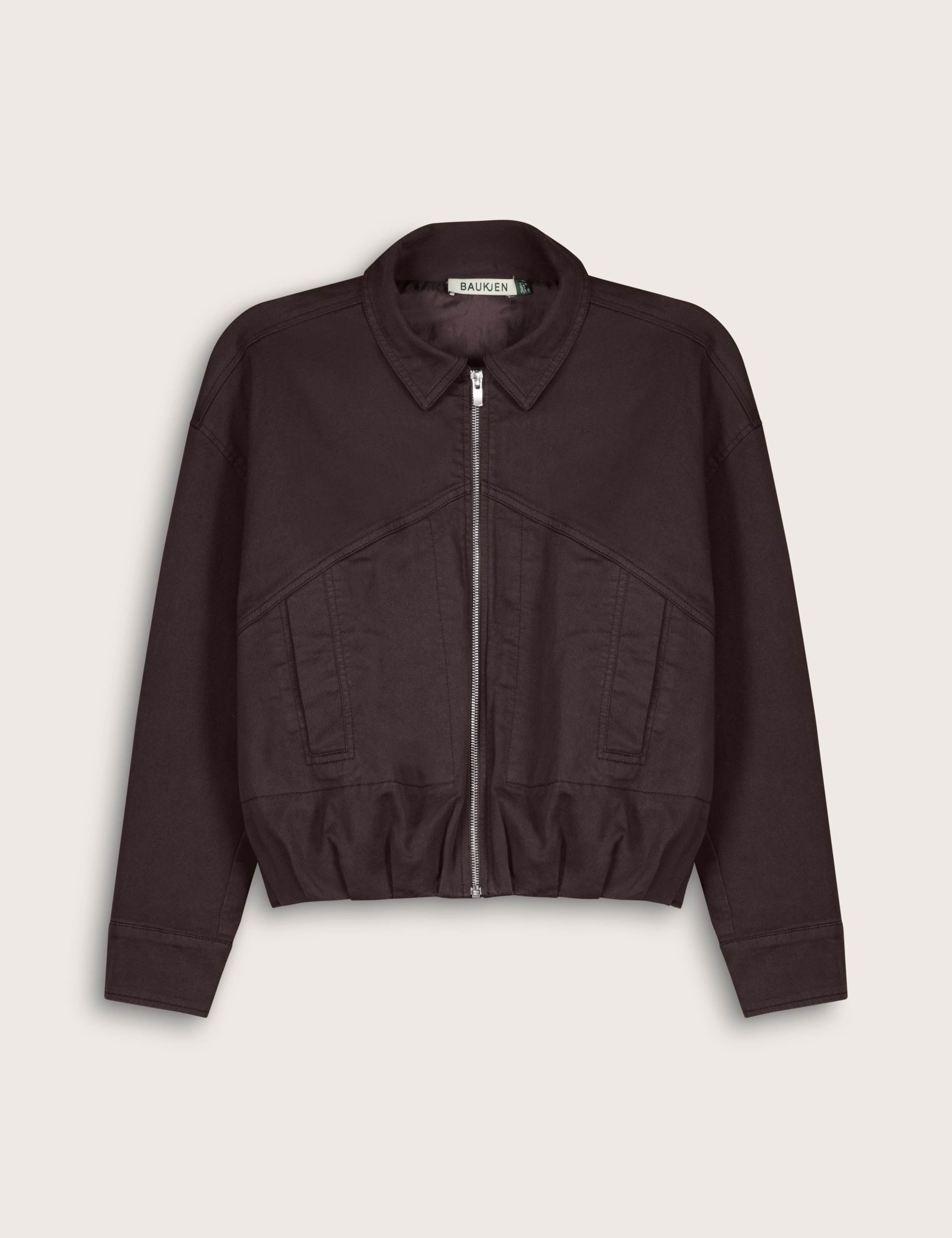 Cotton Rich Relaxed Cropped Bomber Jacket 2 of 7