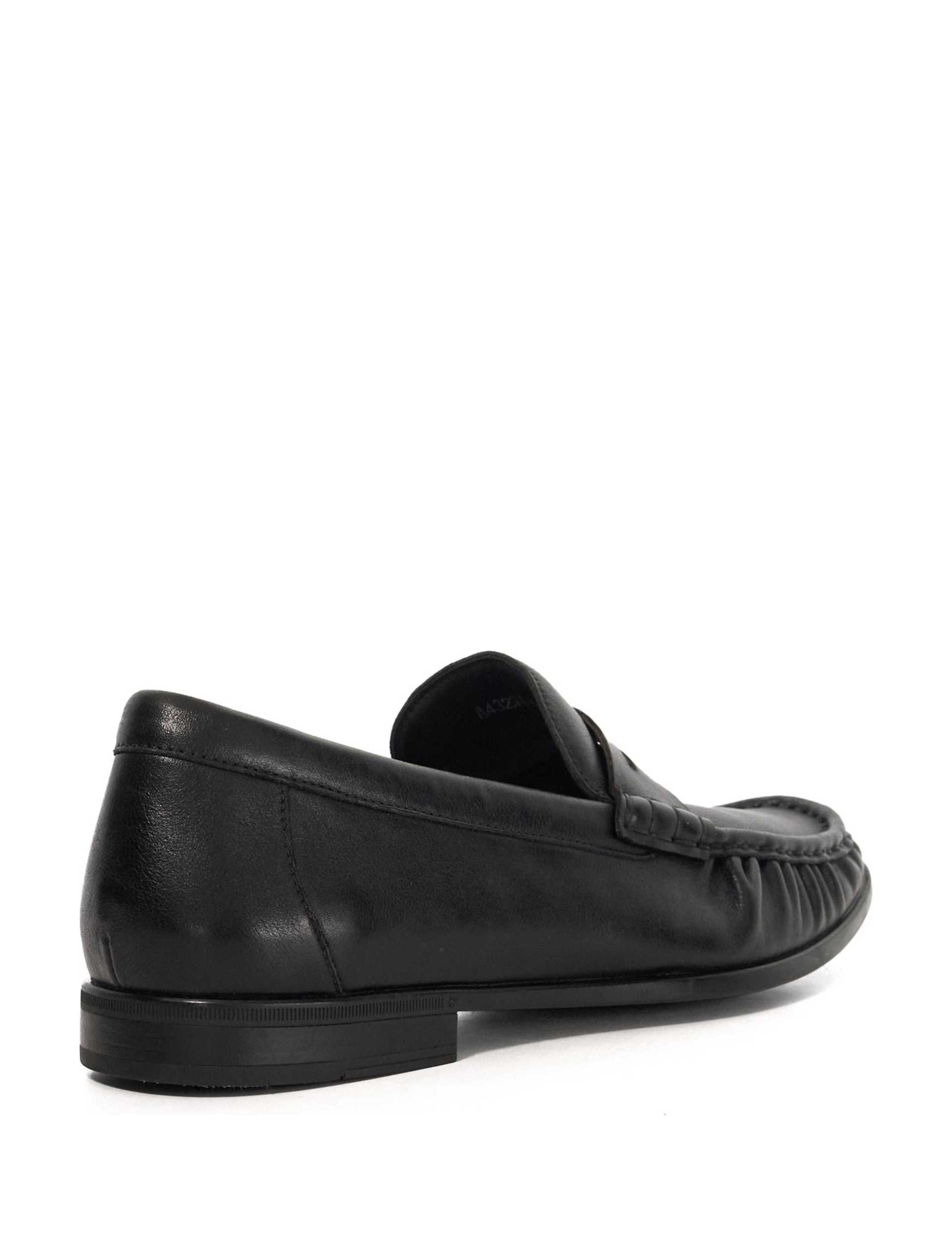 Wide Fit Flexi Sole Leather Penny Loafers 5 of 6