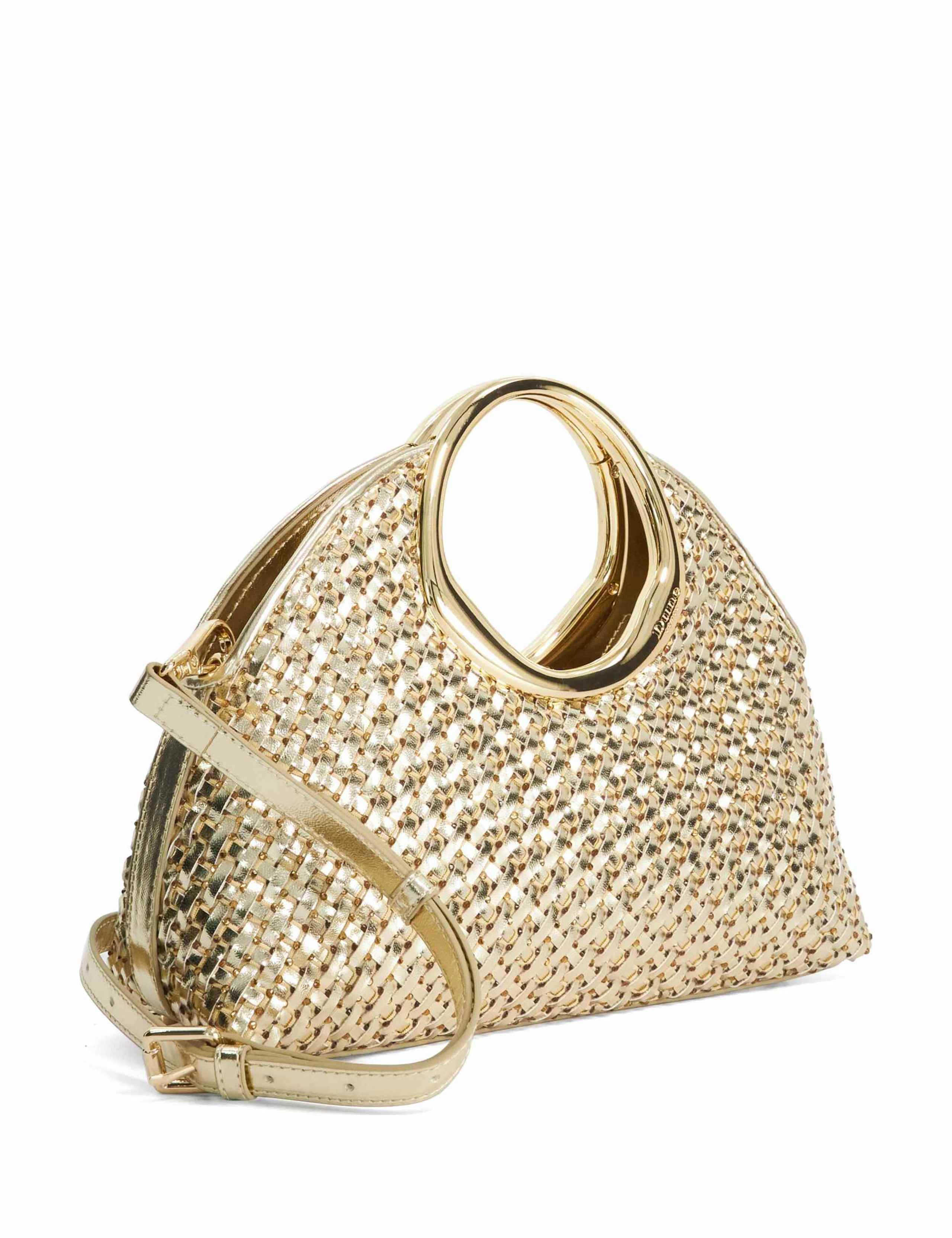 Woven Diamante Top Handle Grab Bag 3 of 5