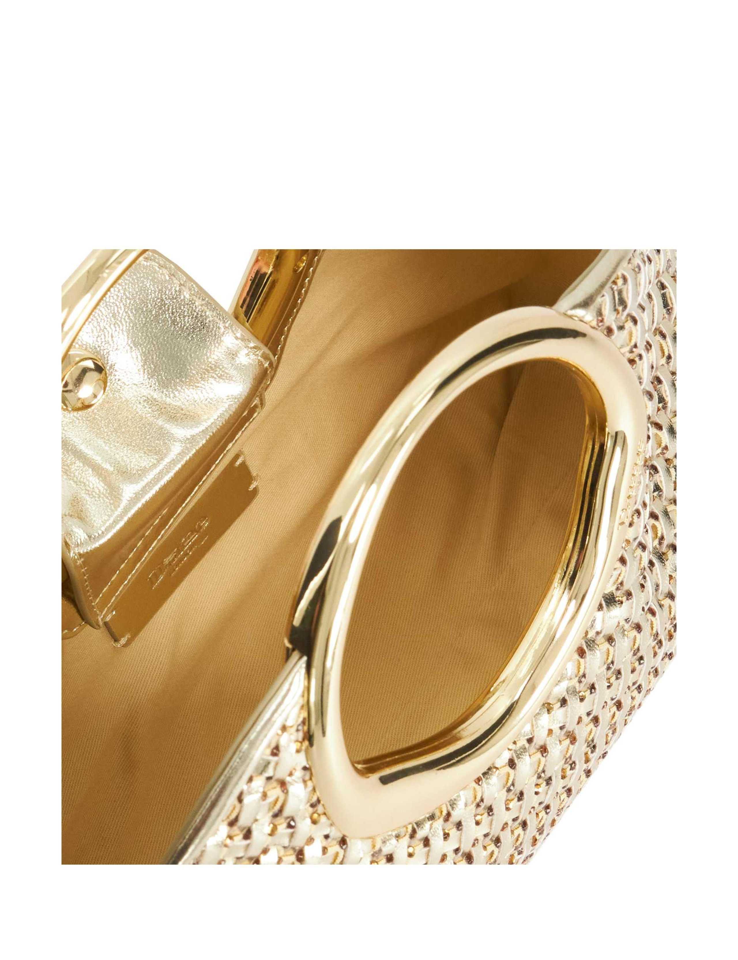 Woven Diamante Top Handle Grab Bag 4 of 5