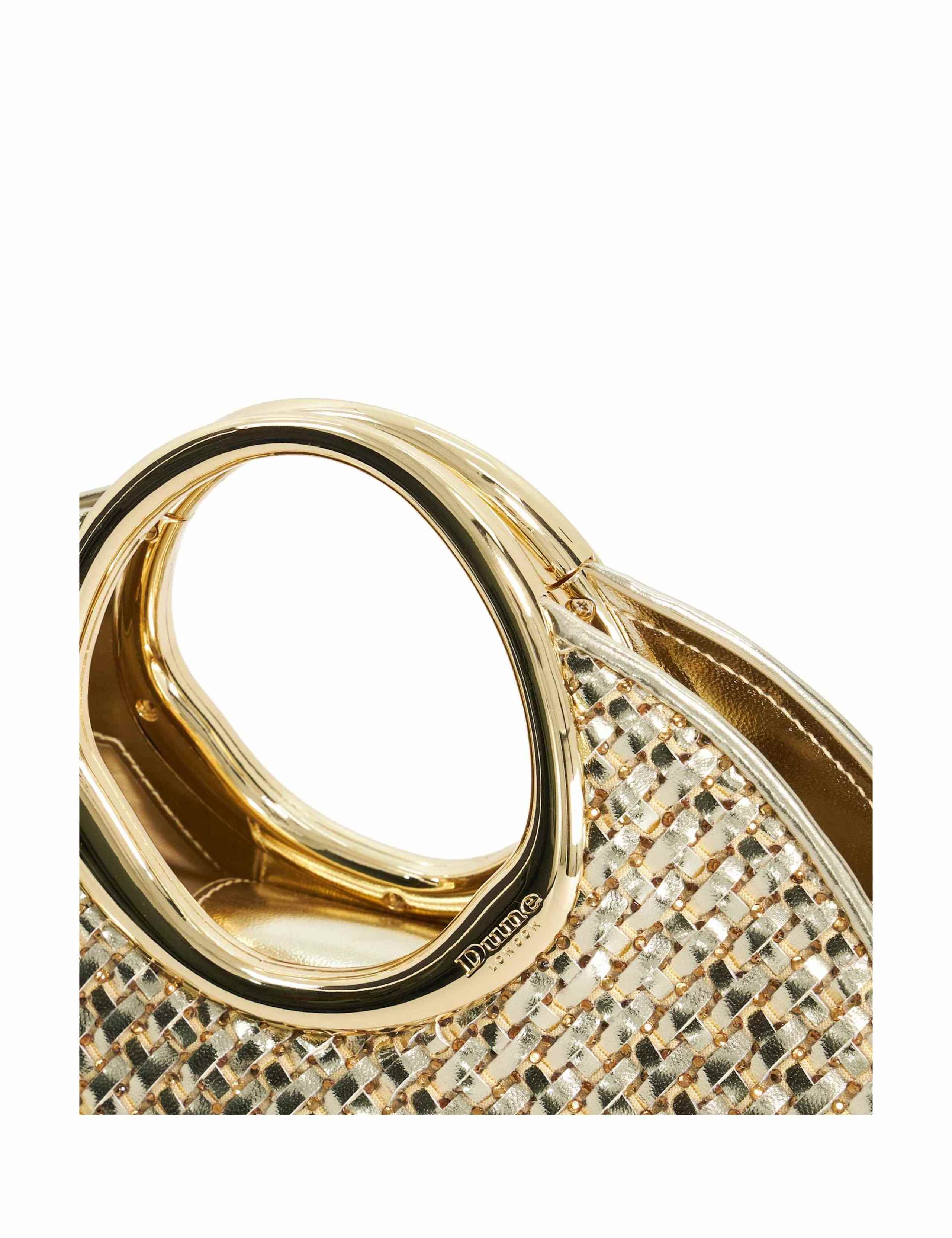 Woven Diamante Top Handle Grab Bag 5 of 5