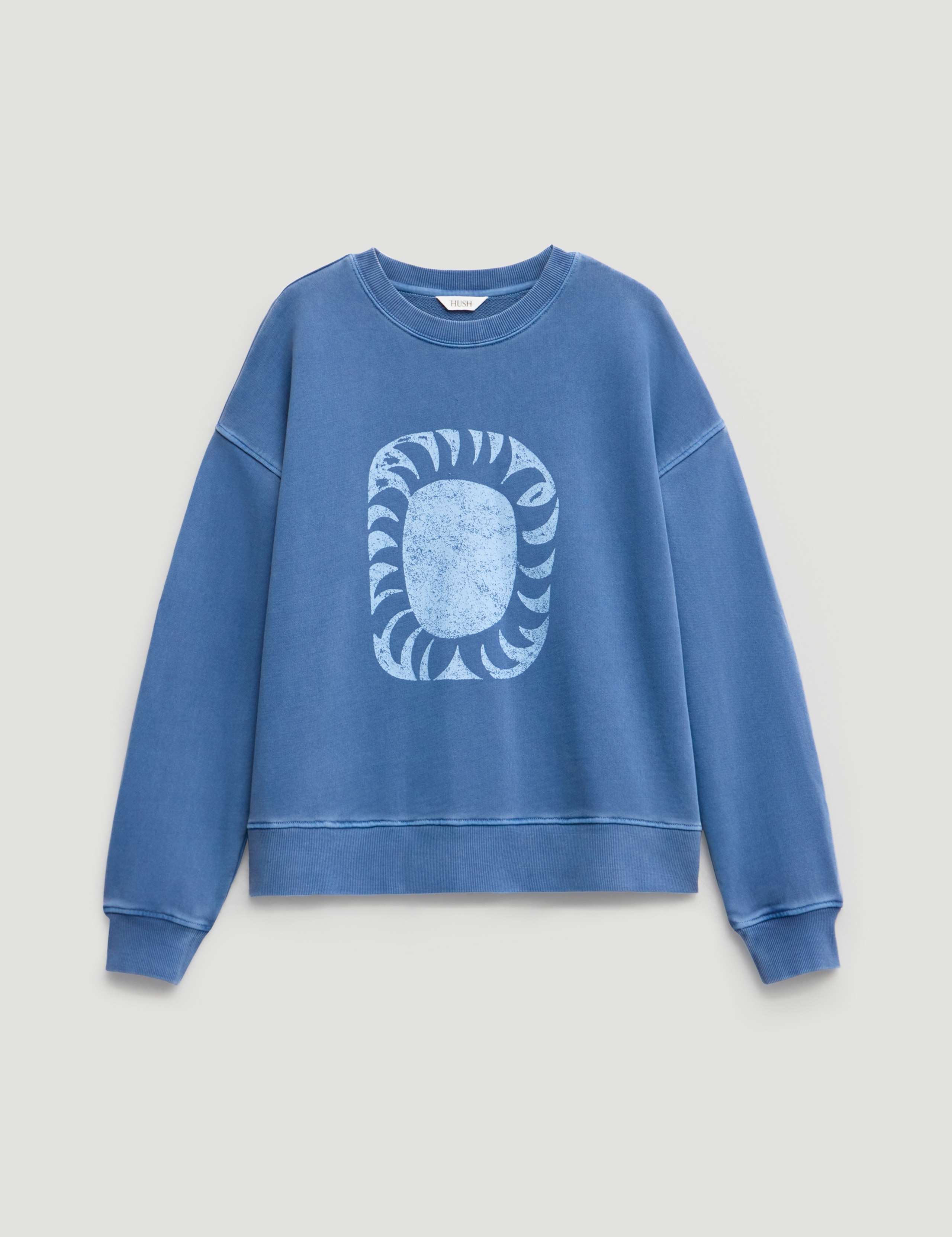 Pure Washed Cotton Sun Graphic Sweatshirt 1 of 4