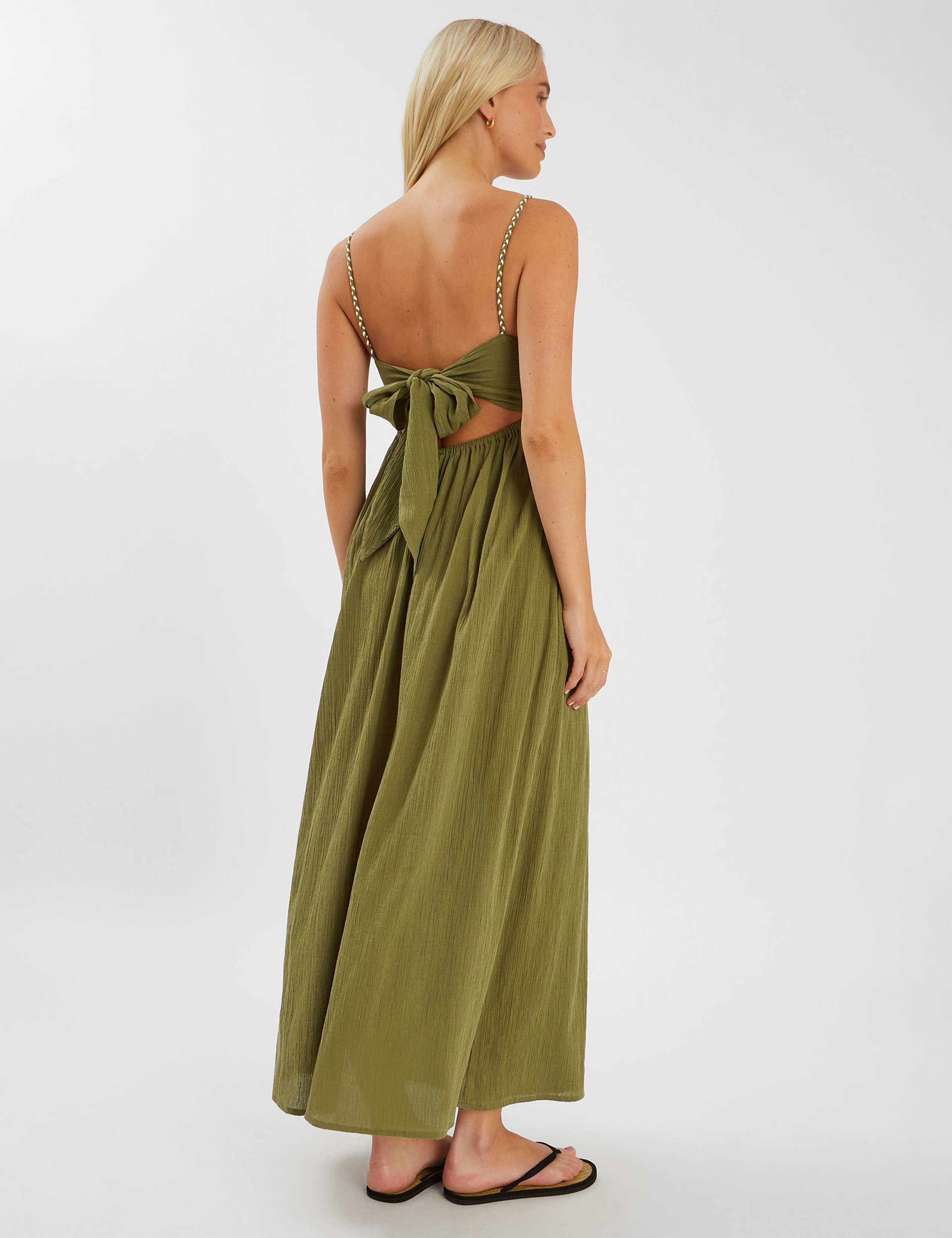 Tie Back Strappy Maxi Dress 2 of 3