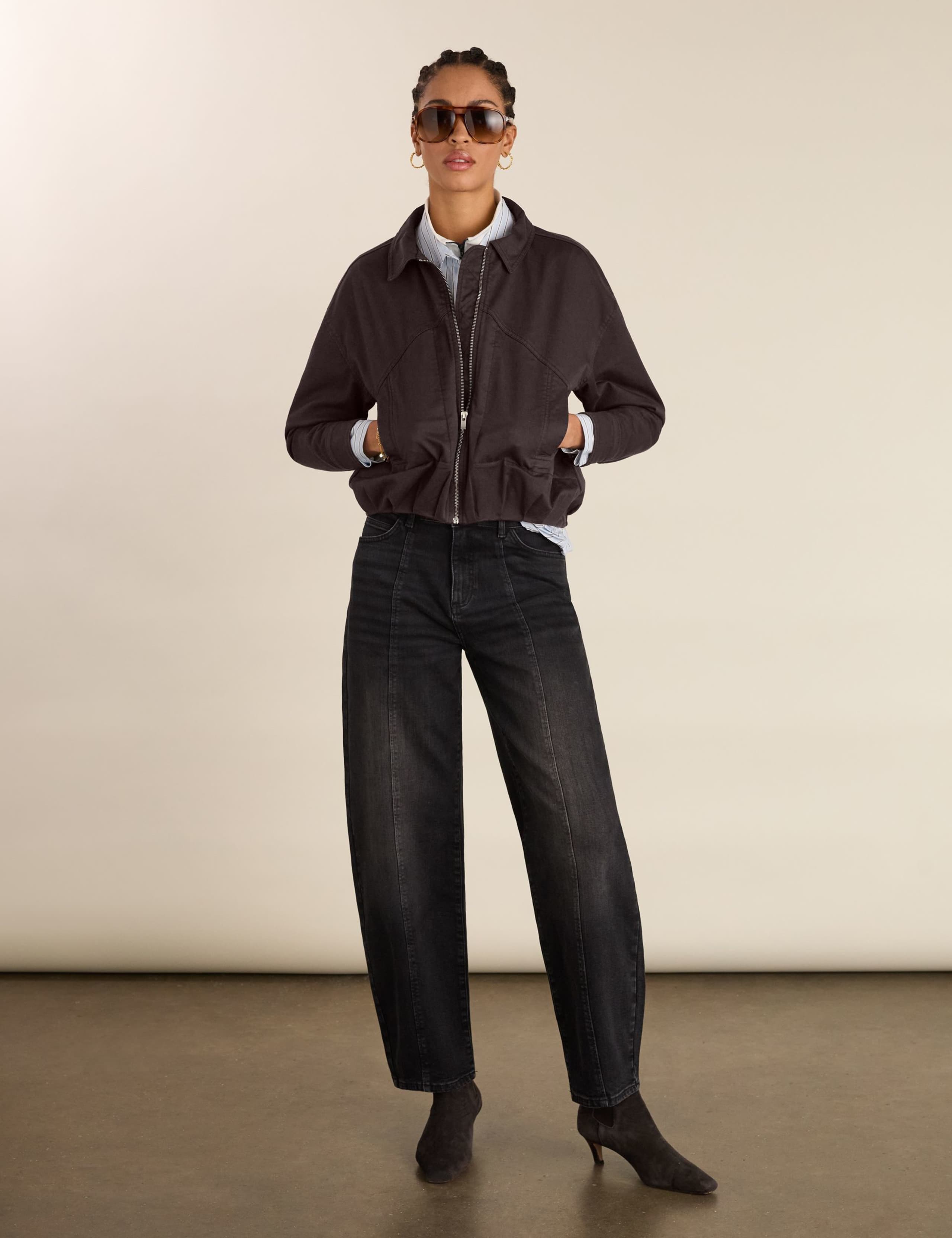 High Waisted Barrel Jeans 5 of 6