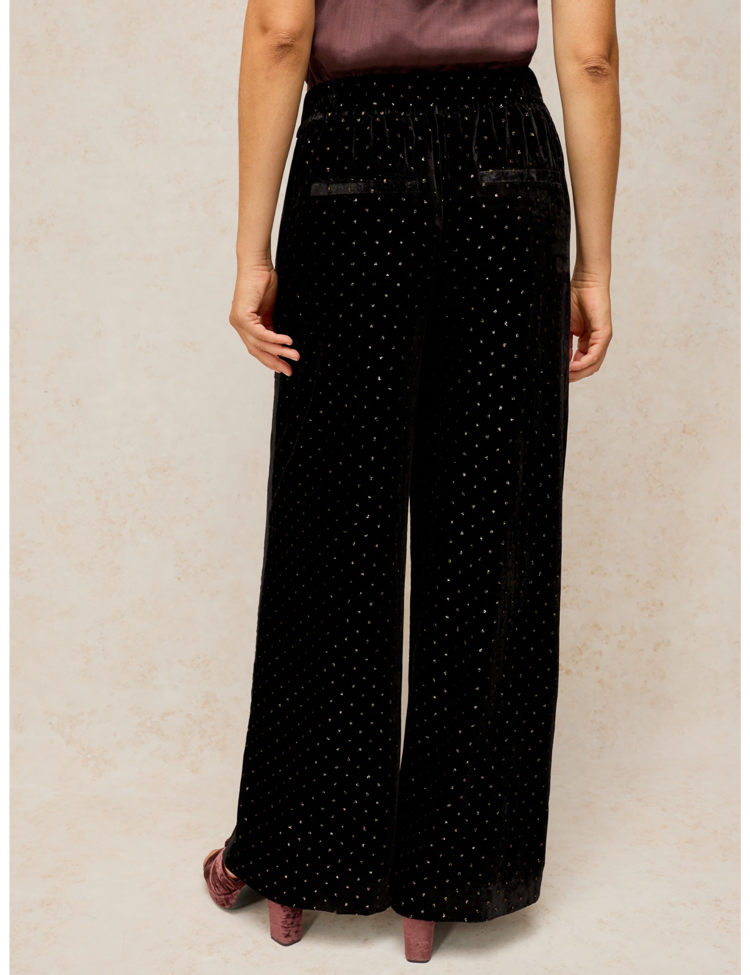 Velvet Wide Leg Trousers 4 of 6