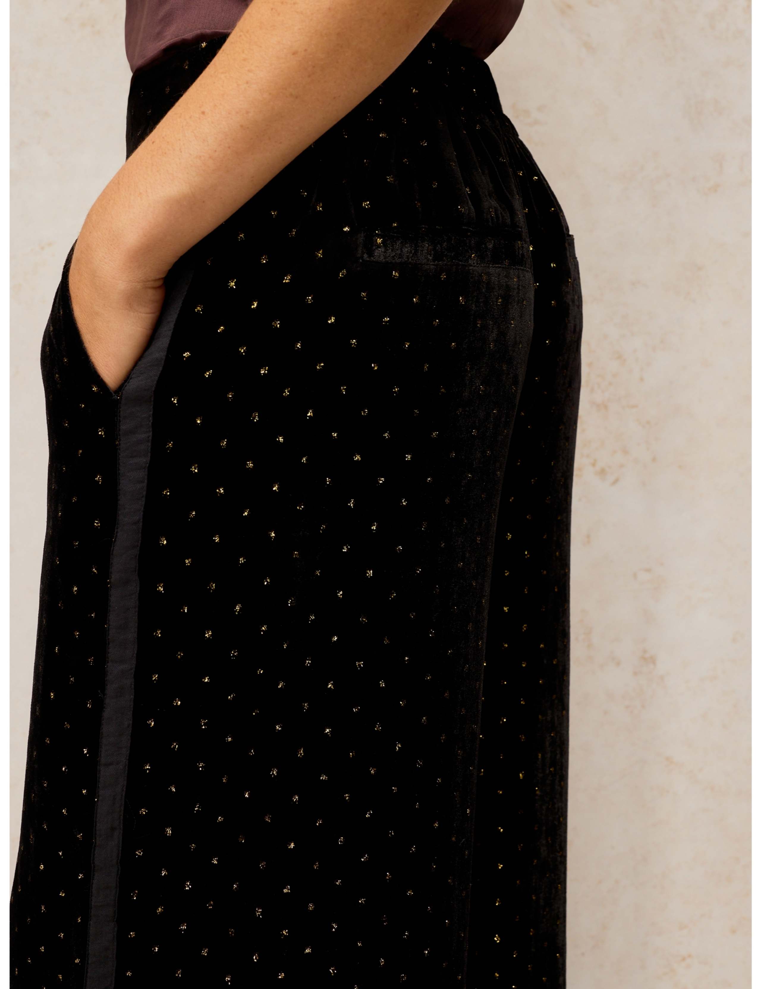 Velvet Wide Leg Trousers 5 of 6