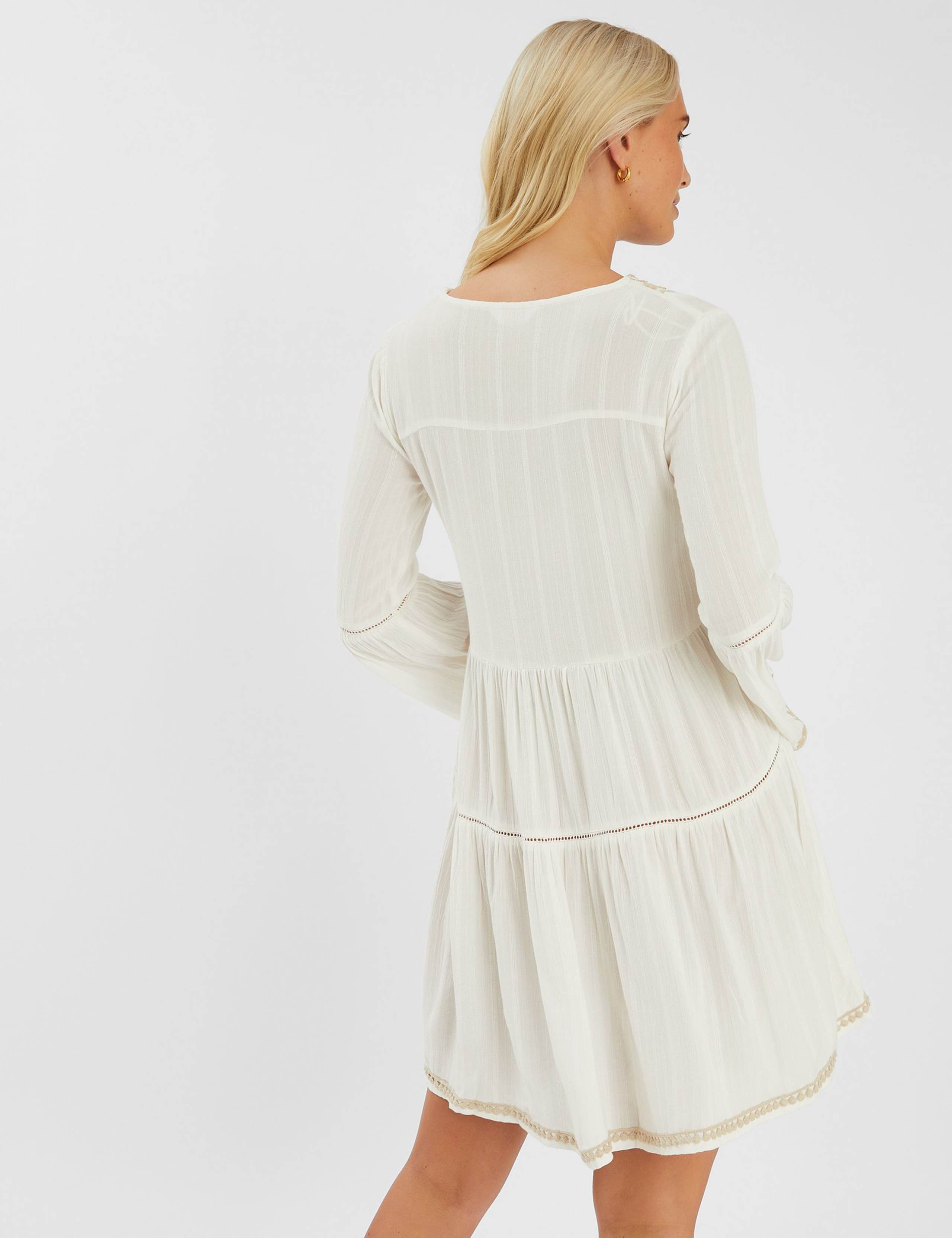 Embroidered Mini Beach Dress 2 of 3
