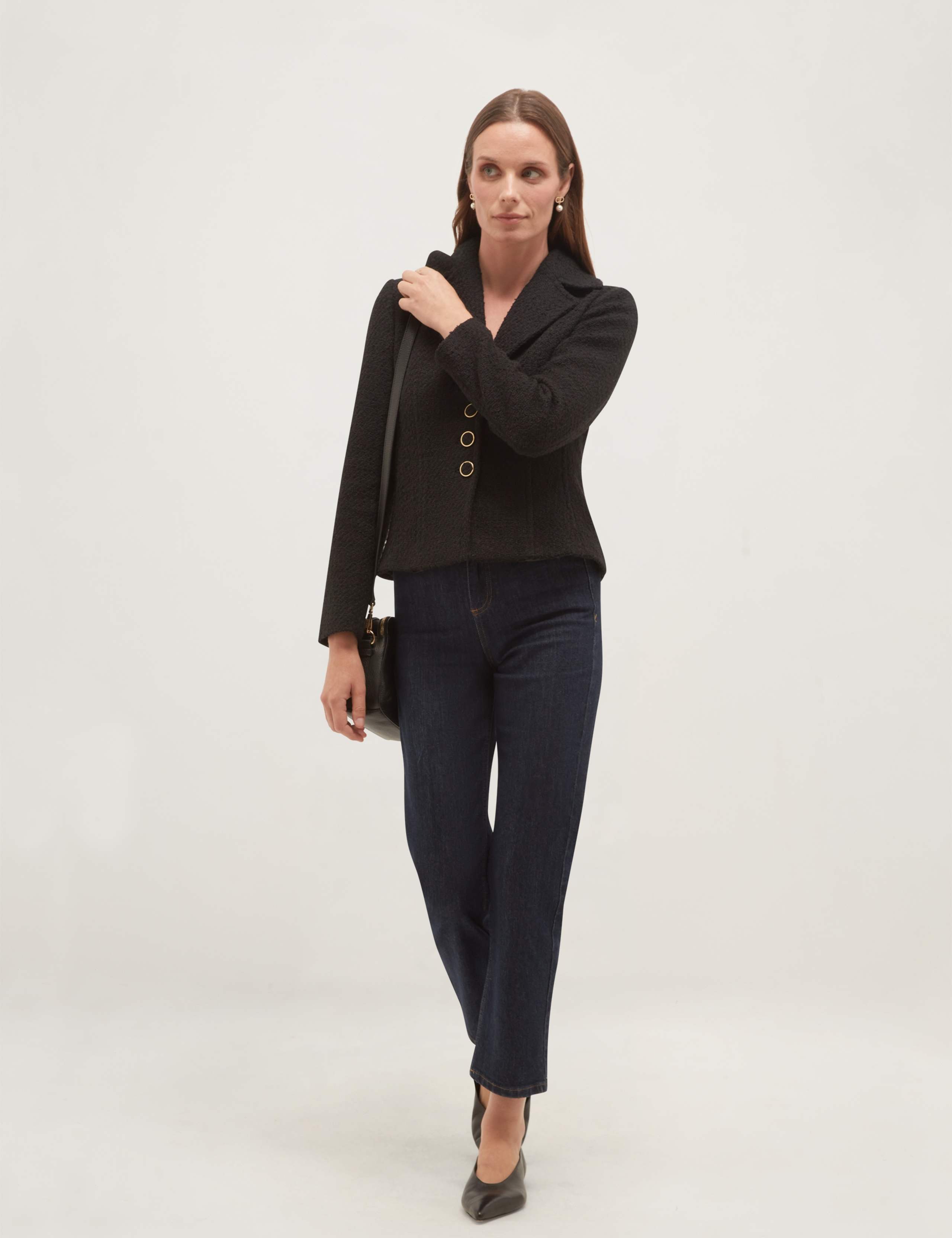 Cotton Rich Textured Short Jacket 4 of 5