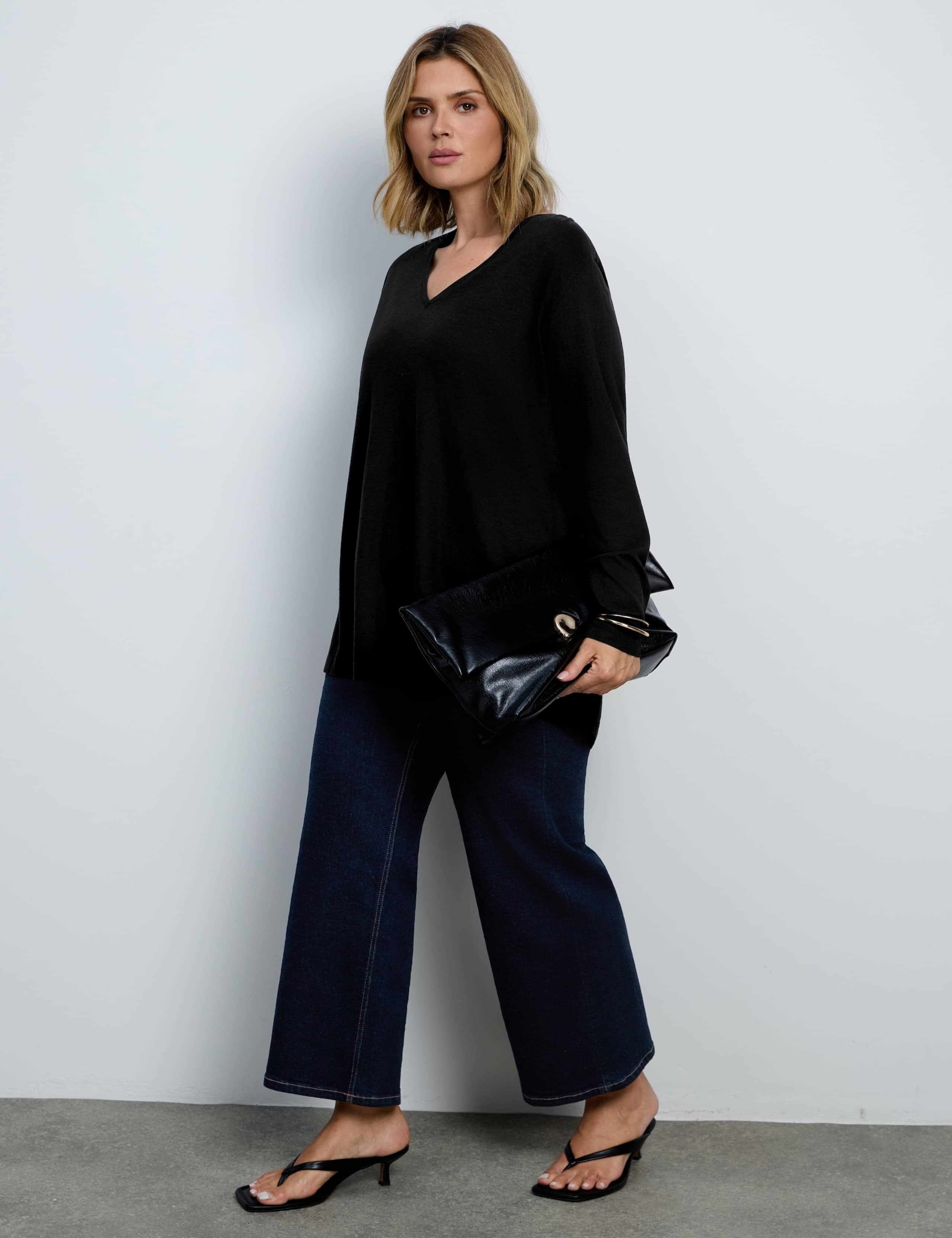 Pure Cotton V-Neck Longline Top 3 of 5