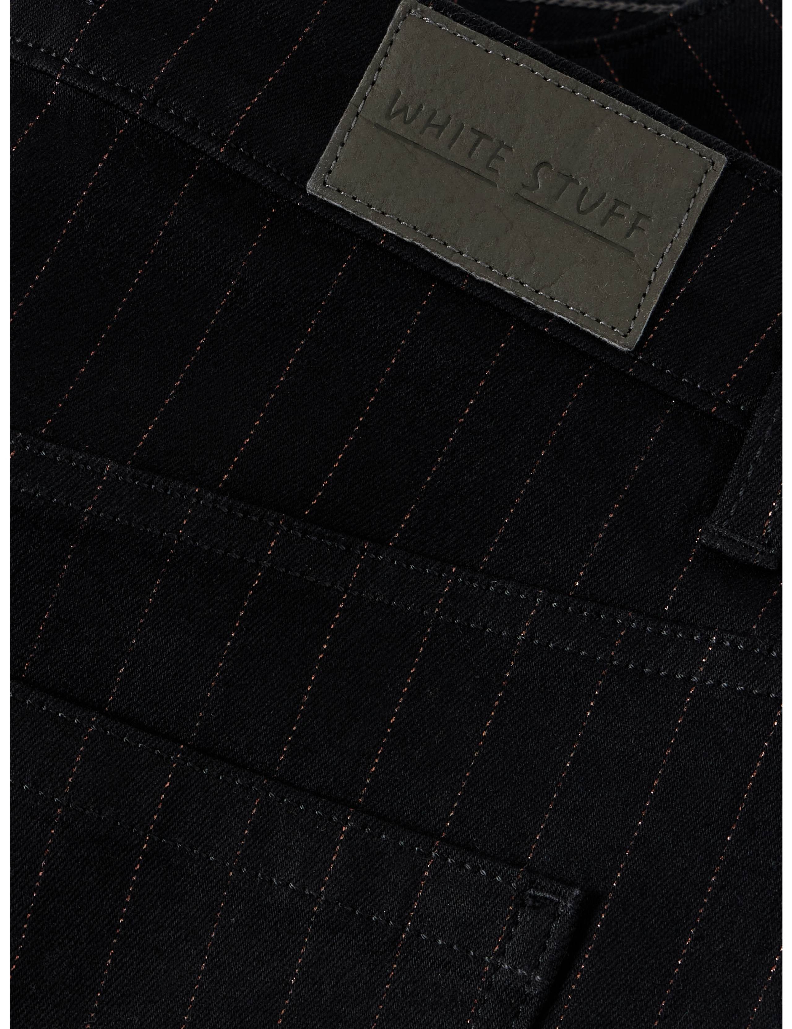 Aubrey Metallic Striped Straight Leg Jeans 7 of 7