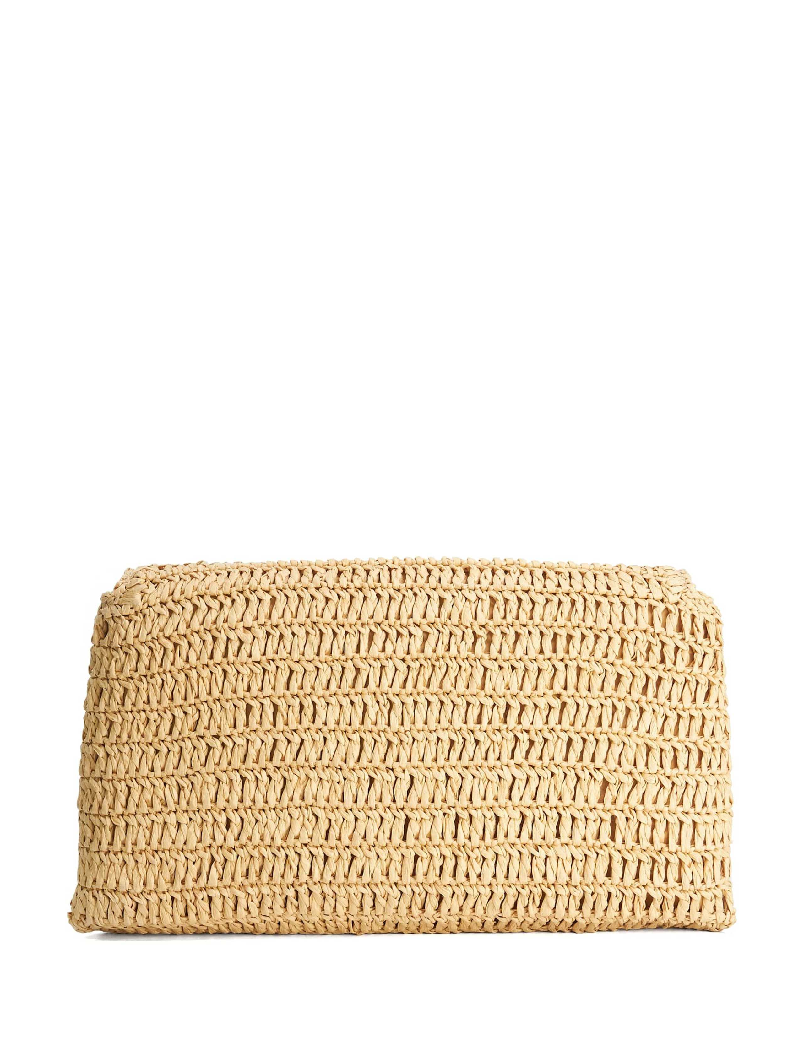 Raffia Chain Strap Clutch Bag 2 of 5