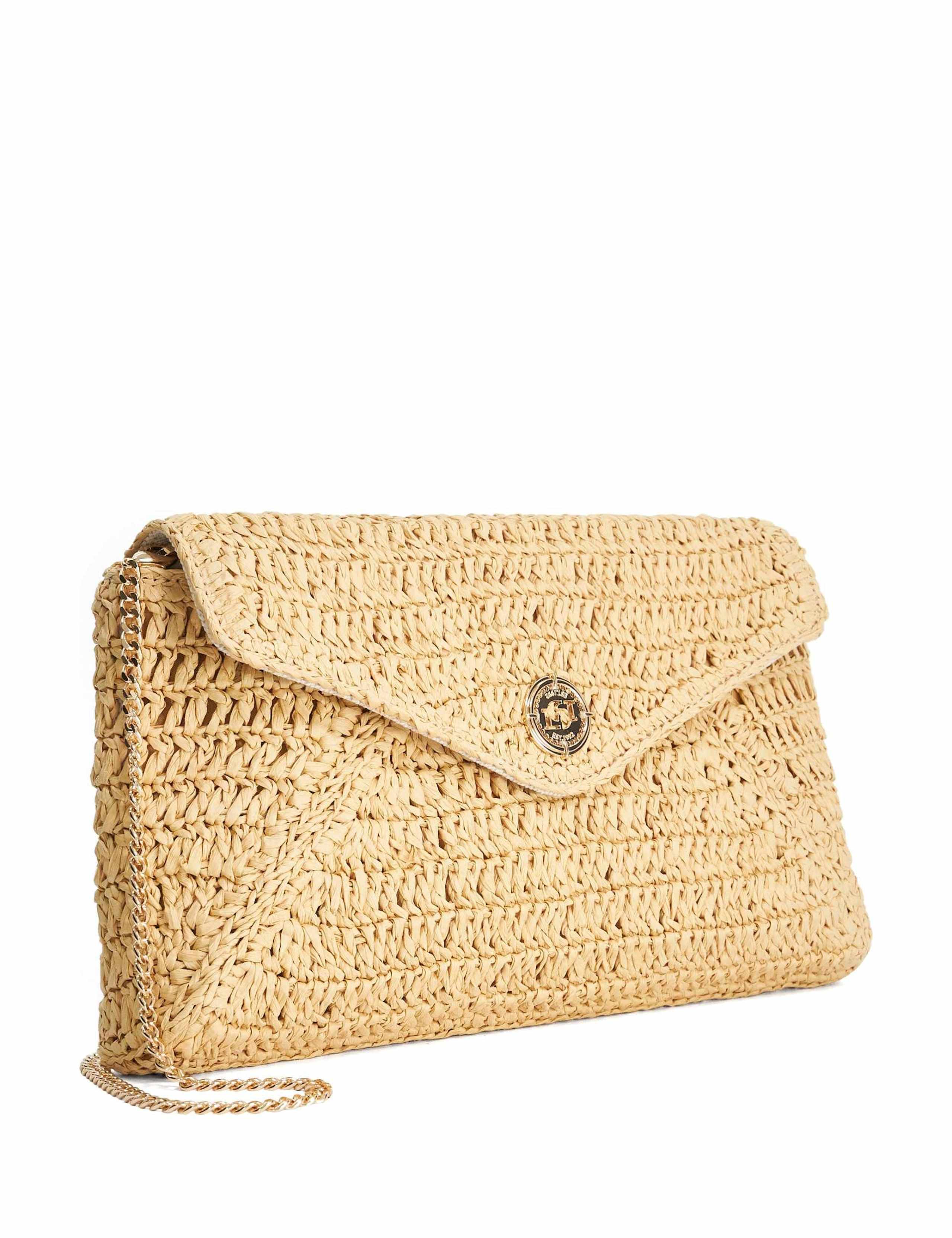 Raffia Chain Strap Clutch Bag 3 of 5