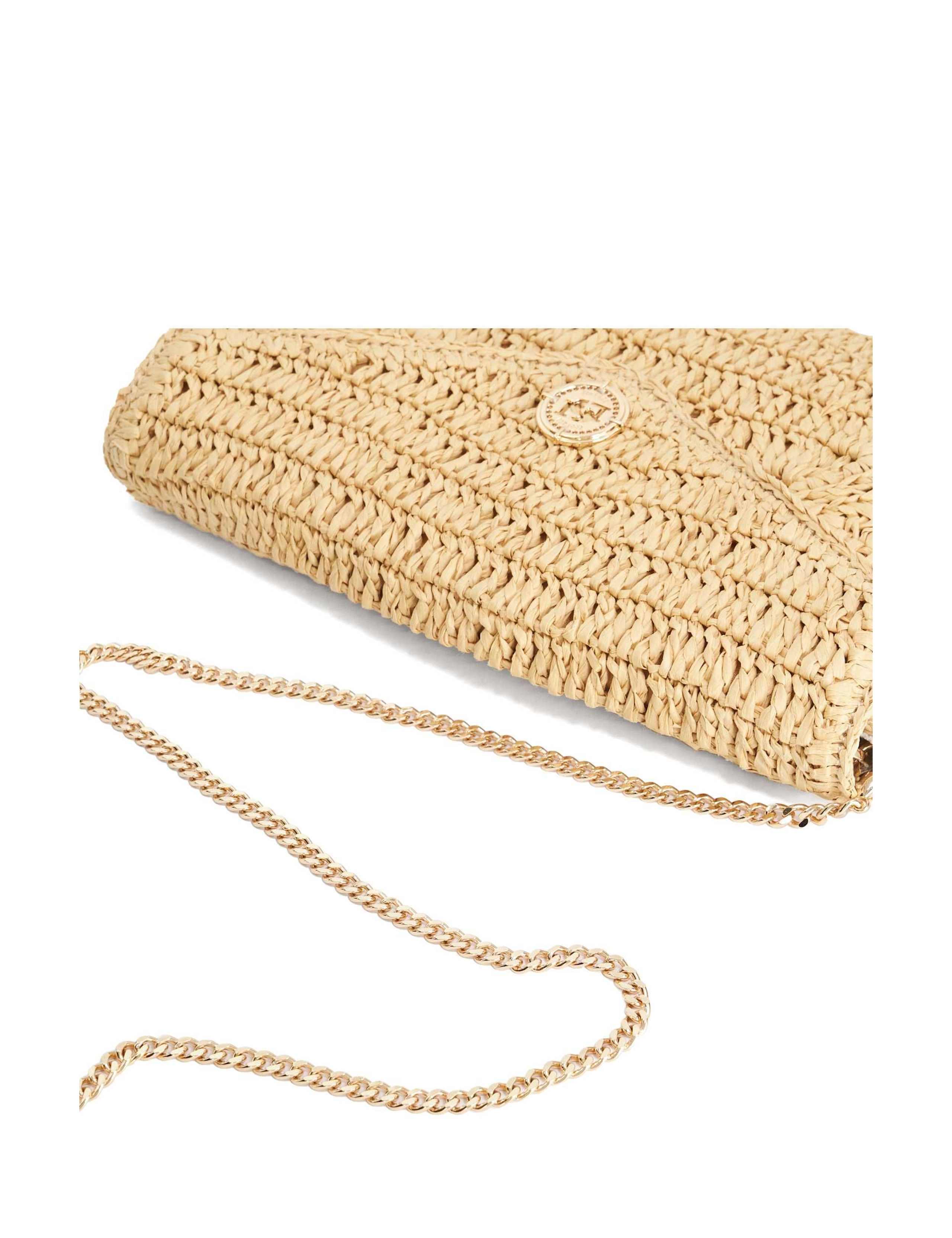 Raffia Chain Strap Clutch Bag 4 of 5