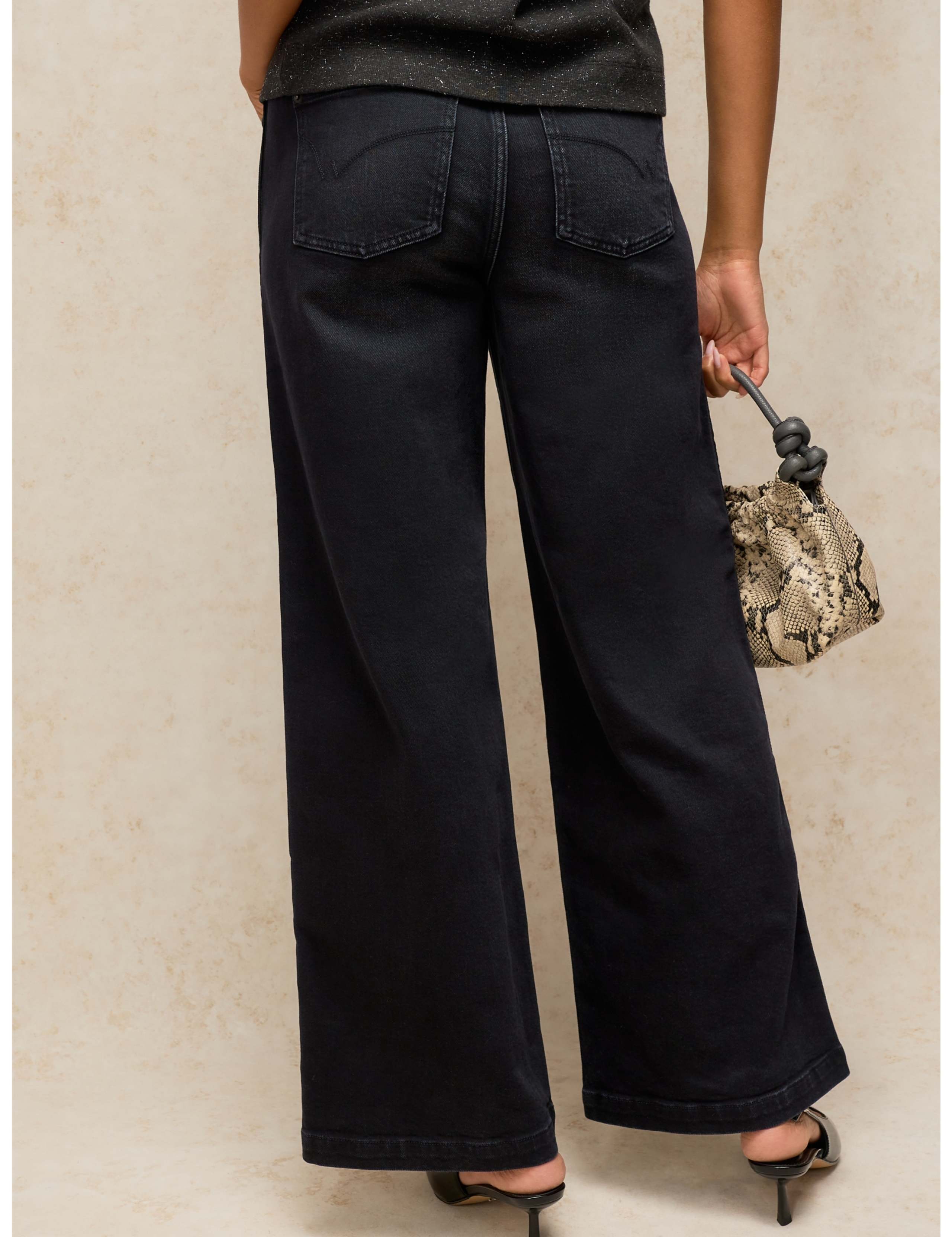 Velvet Striped Wide Leg Jeans 4 of 6