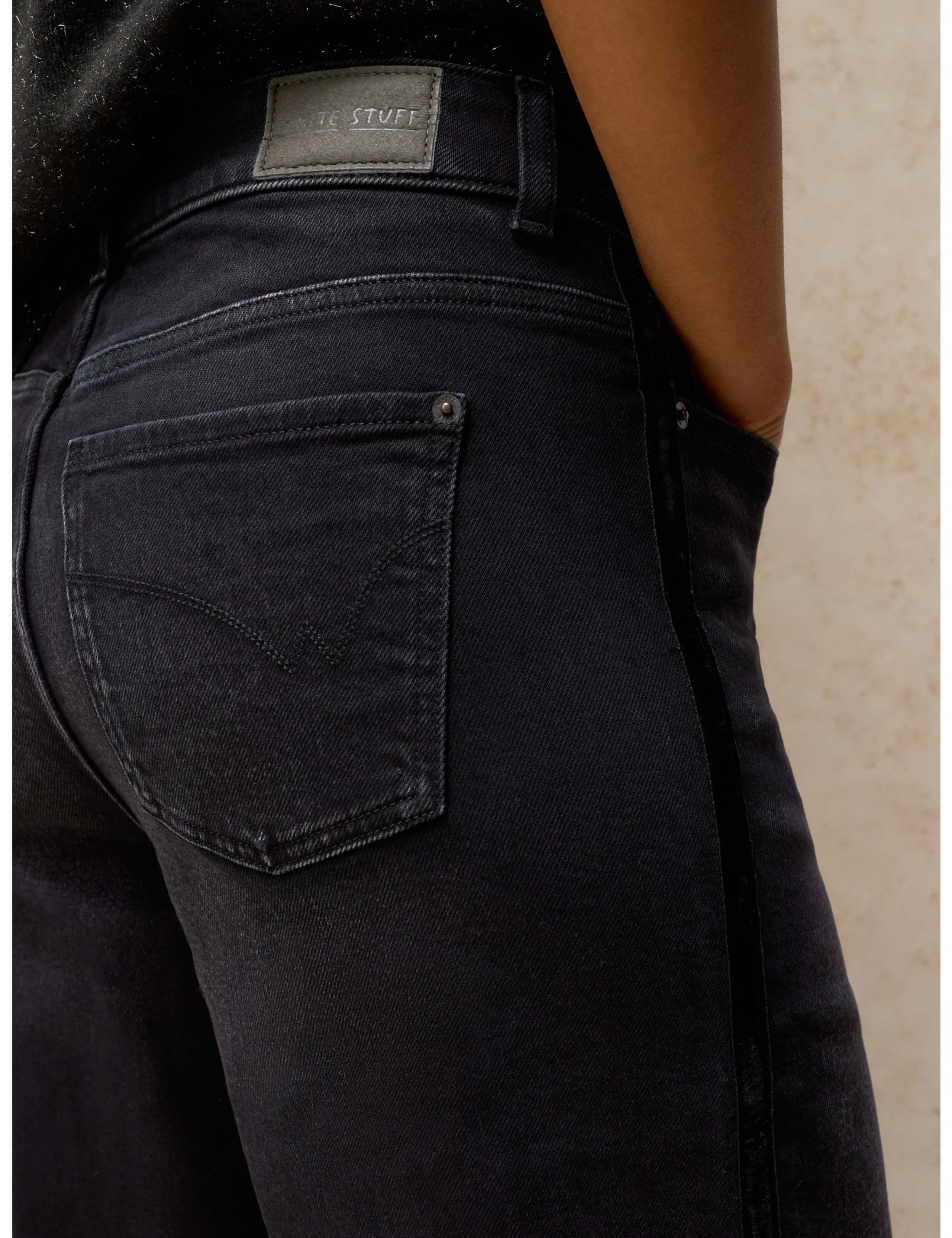Velvet Striped Wide Leg Jeans 5 of 6