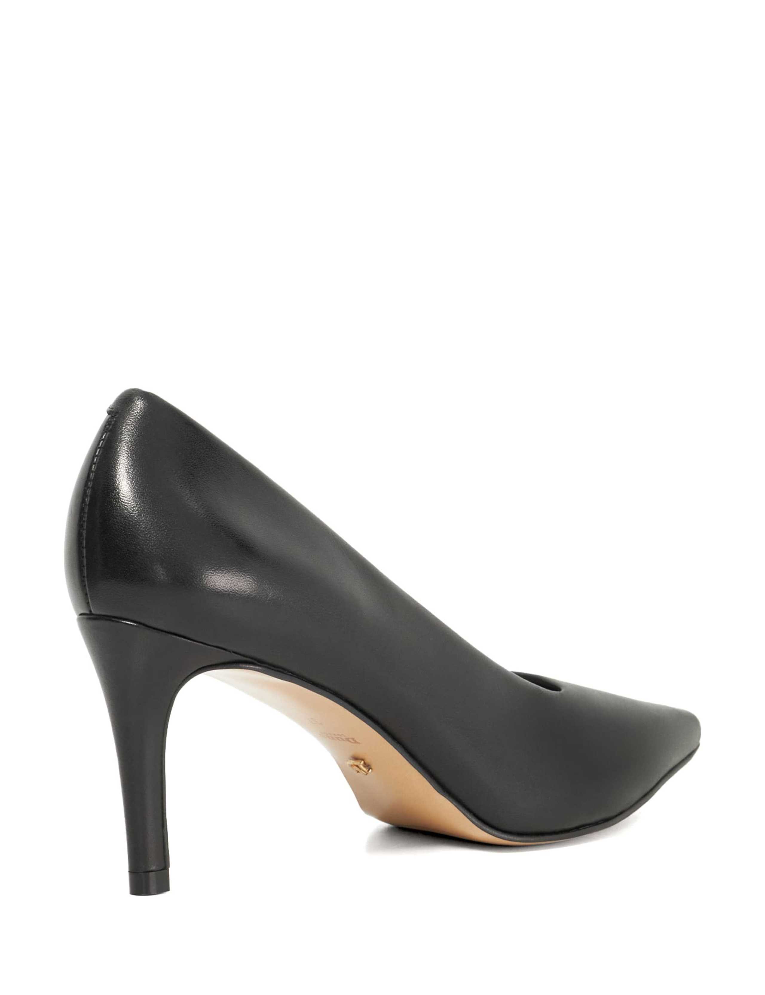 Leather Stiletto Heel Pointed Court Shoes 4 of 6