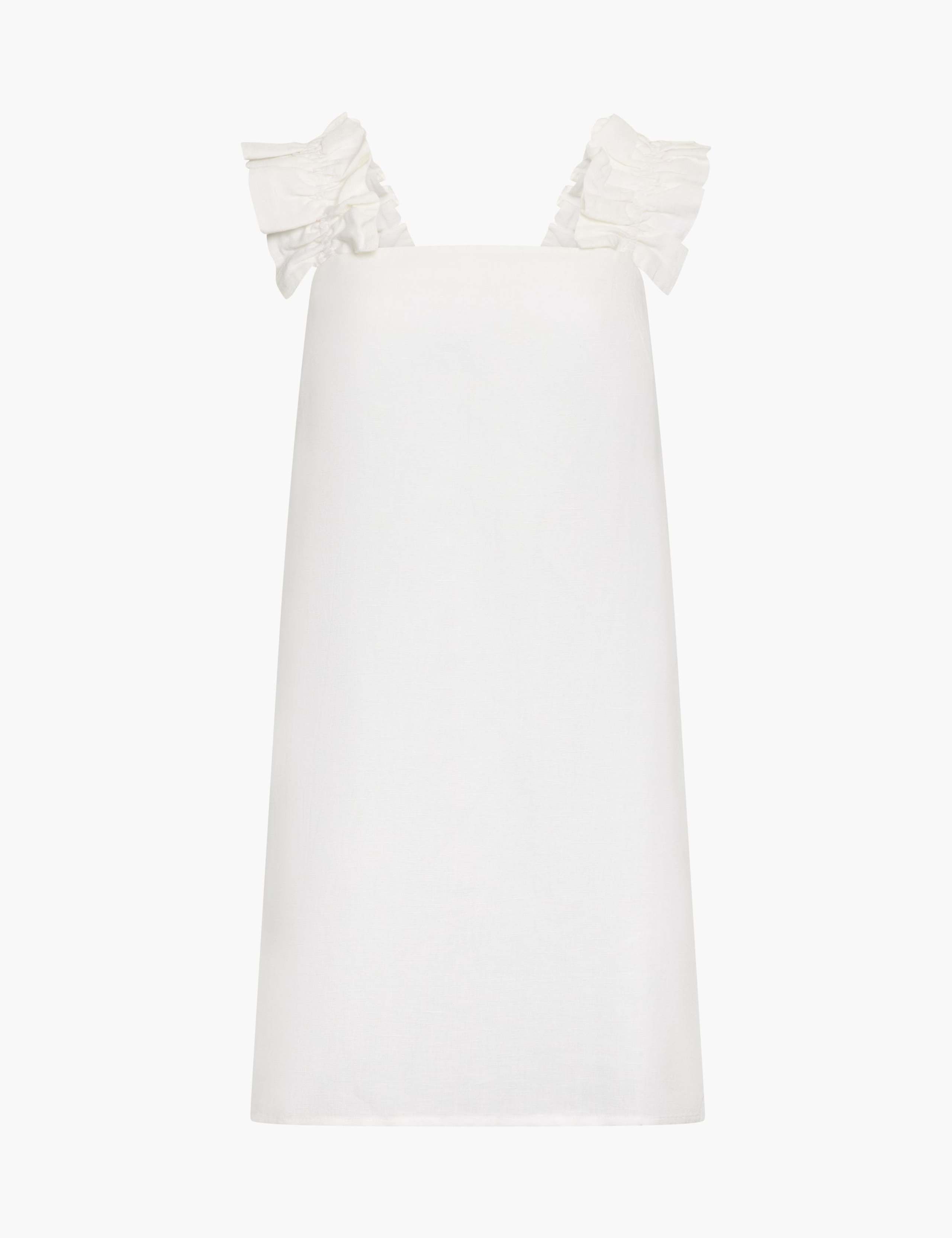 Linen Blend Mini Shift Dress 1 of 1