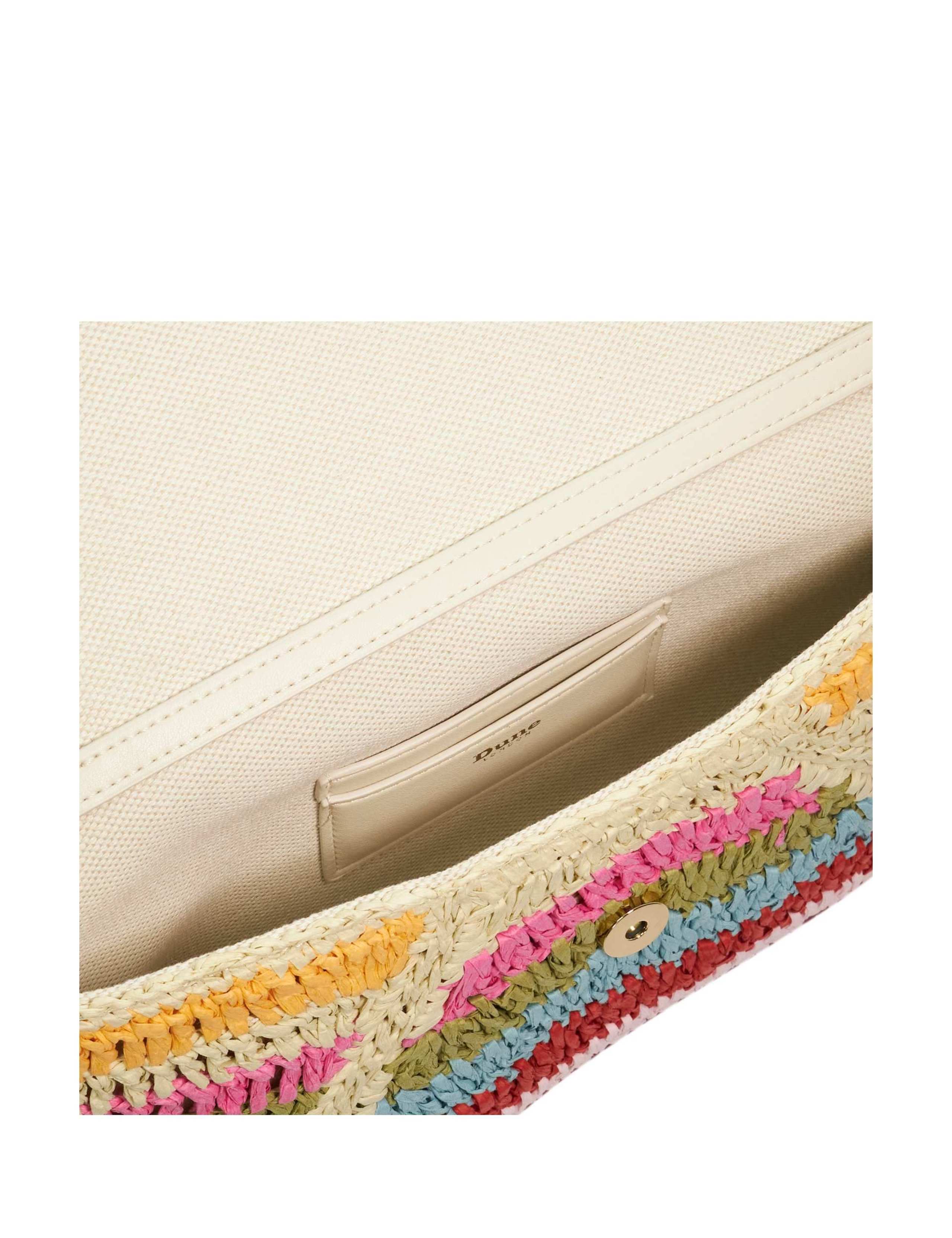 Raffia Striped Chain Strap Clutch Bag 5 of 5