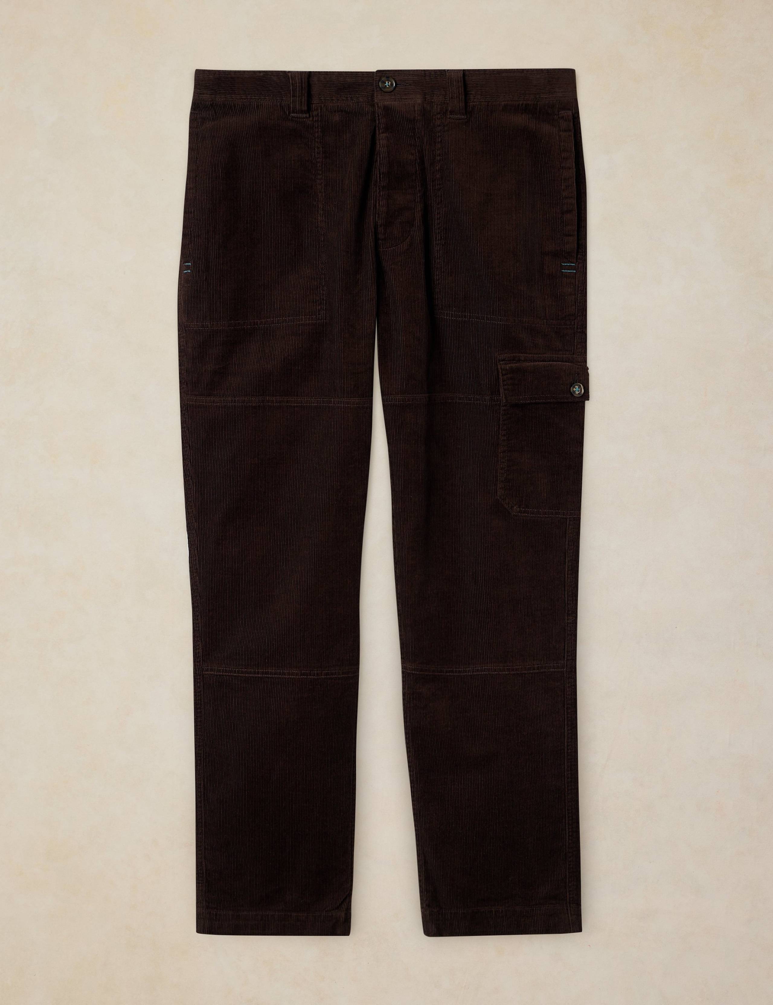 Cotton Rich Cord Cargo Wide Leg Trousers 2 of 6